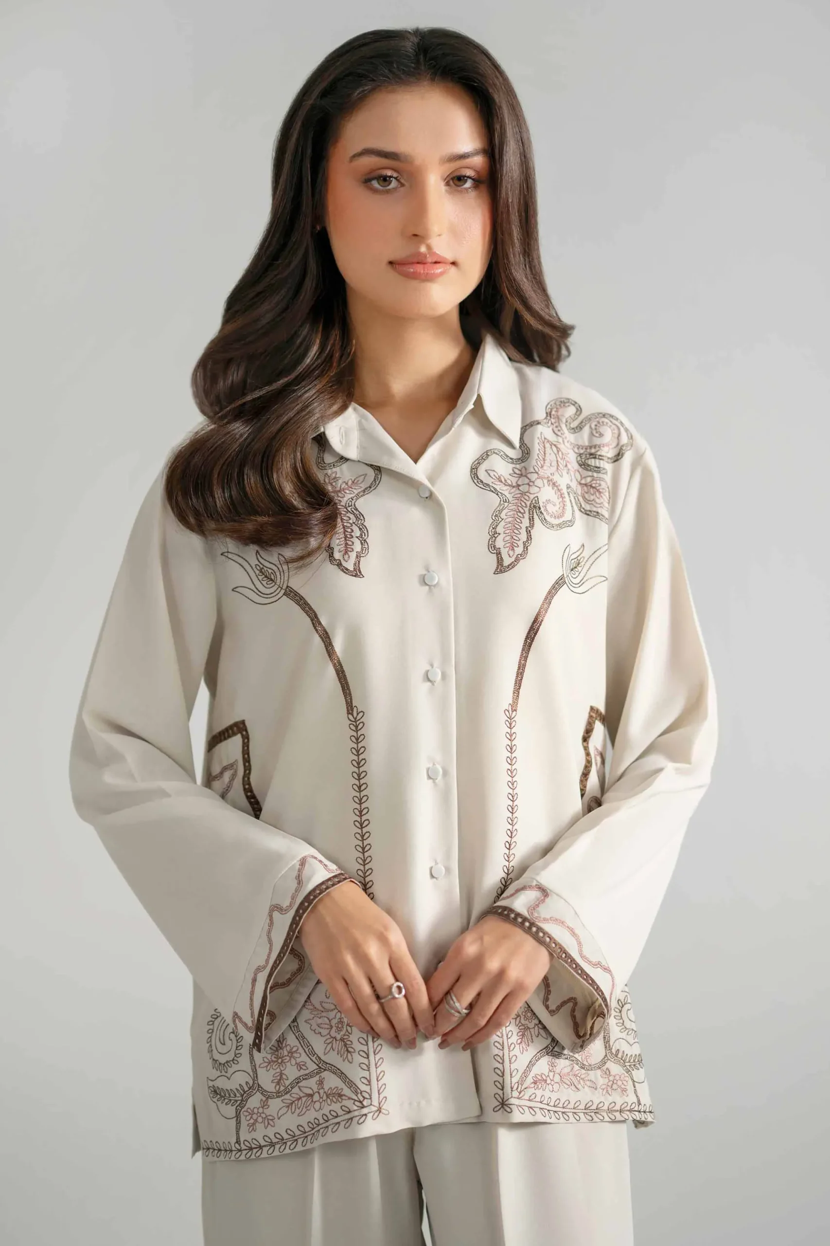 2 Piece - Embroidered Suit - AS26-26