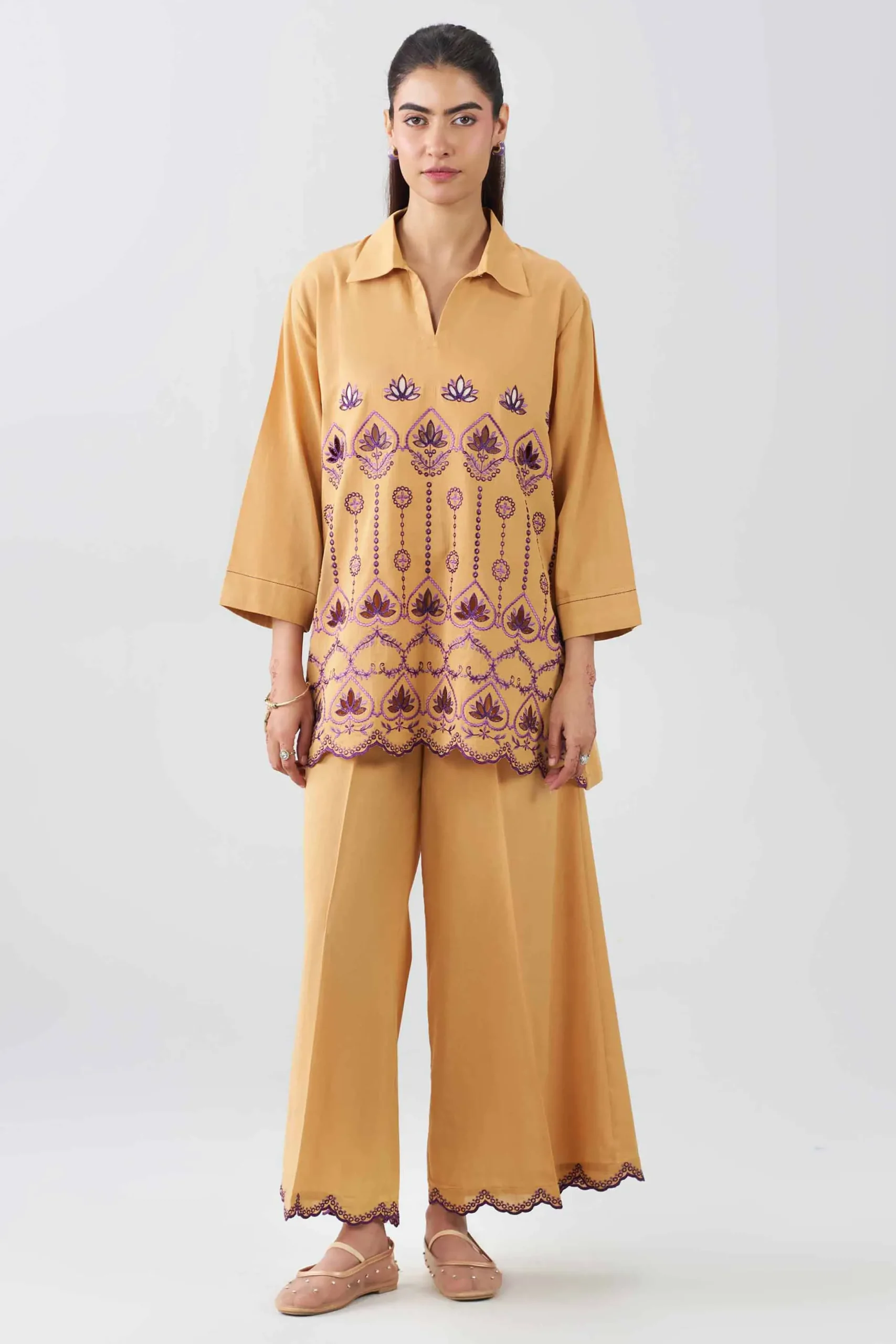 2 Piece - Embroidered Suit - AS26-28