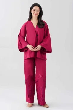 2 Piece - Embroidered Suit - AS26-69