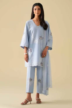 3 Piece - Embroidered Suit - KFE26-85