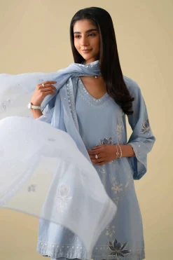 3 Piece - Embroidered Suit - KFE26-85