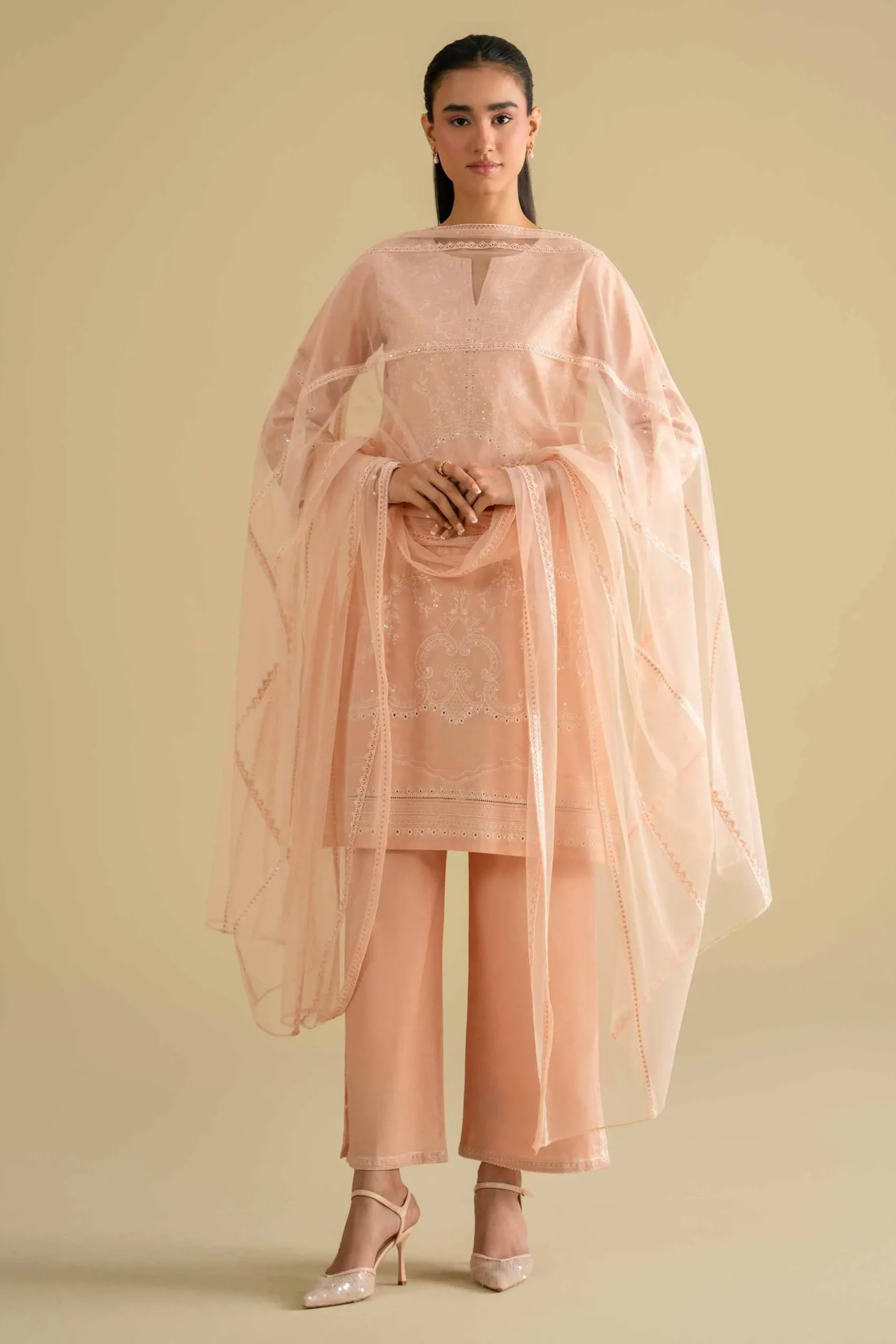 3 Piece - Embroidered Suit - KFE26-90