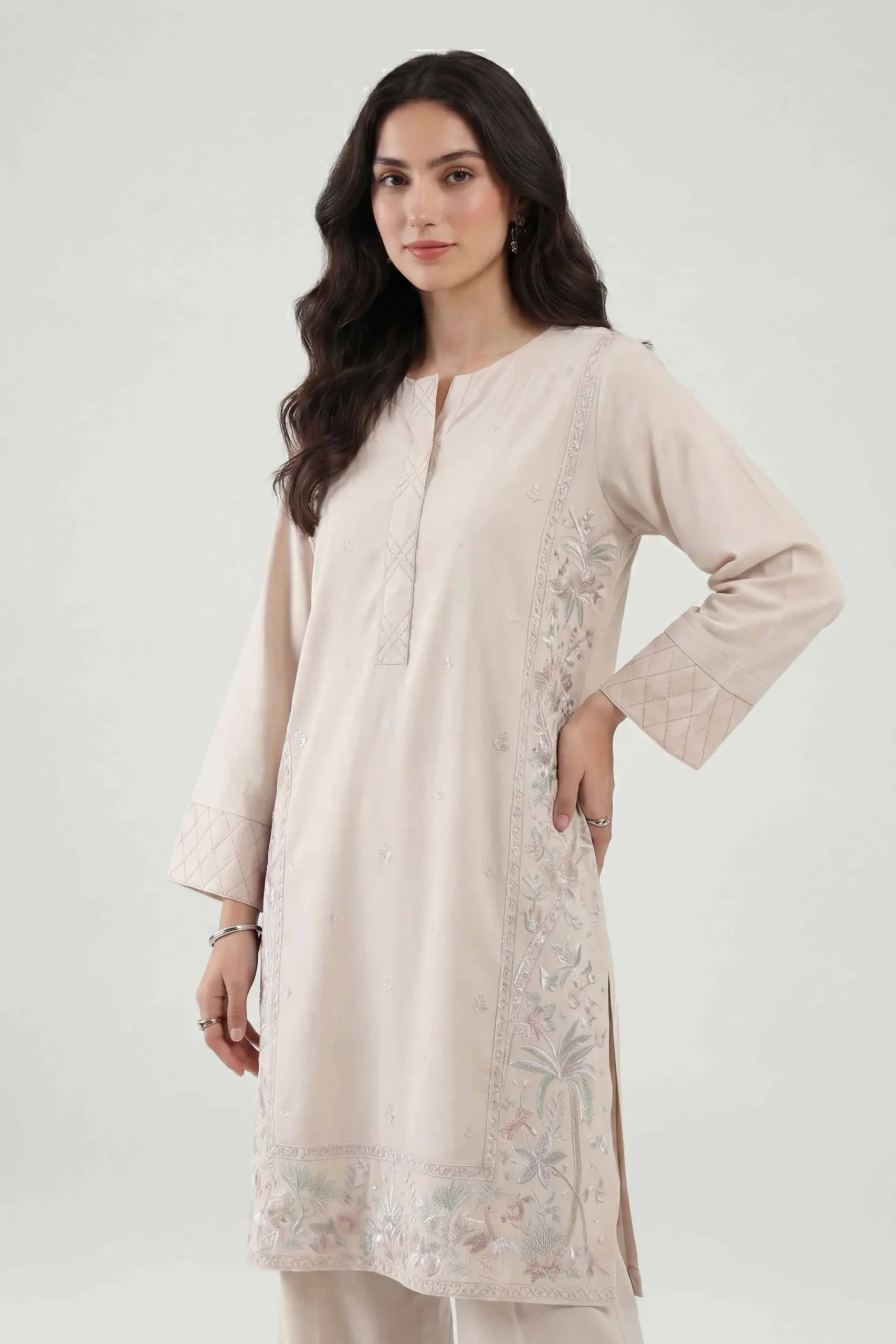 2 Piece - Embroidered Suit - KFE26-158