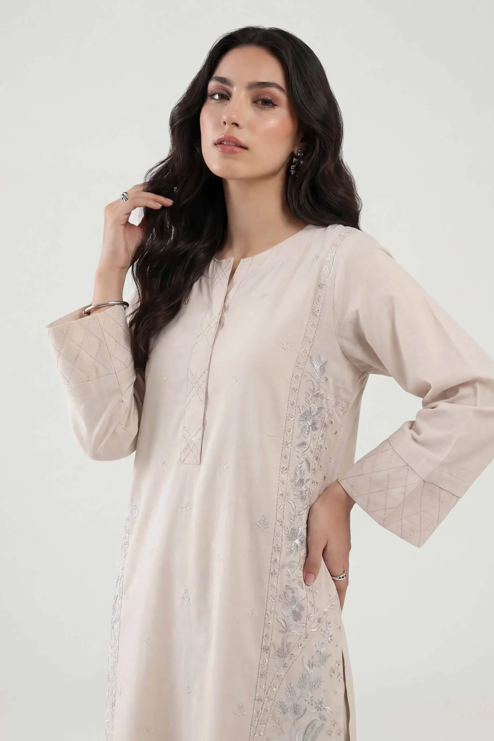 2 Piece - Embroidered Suit - KFE26-158