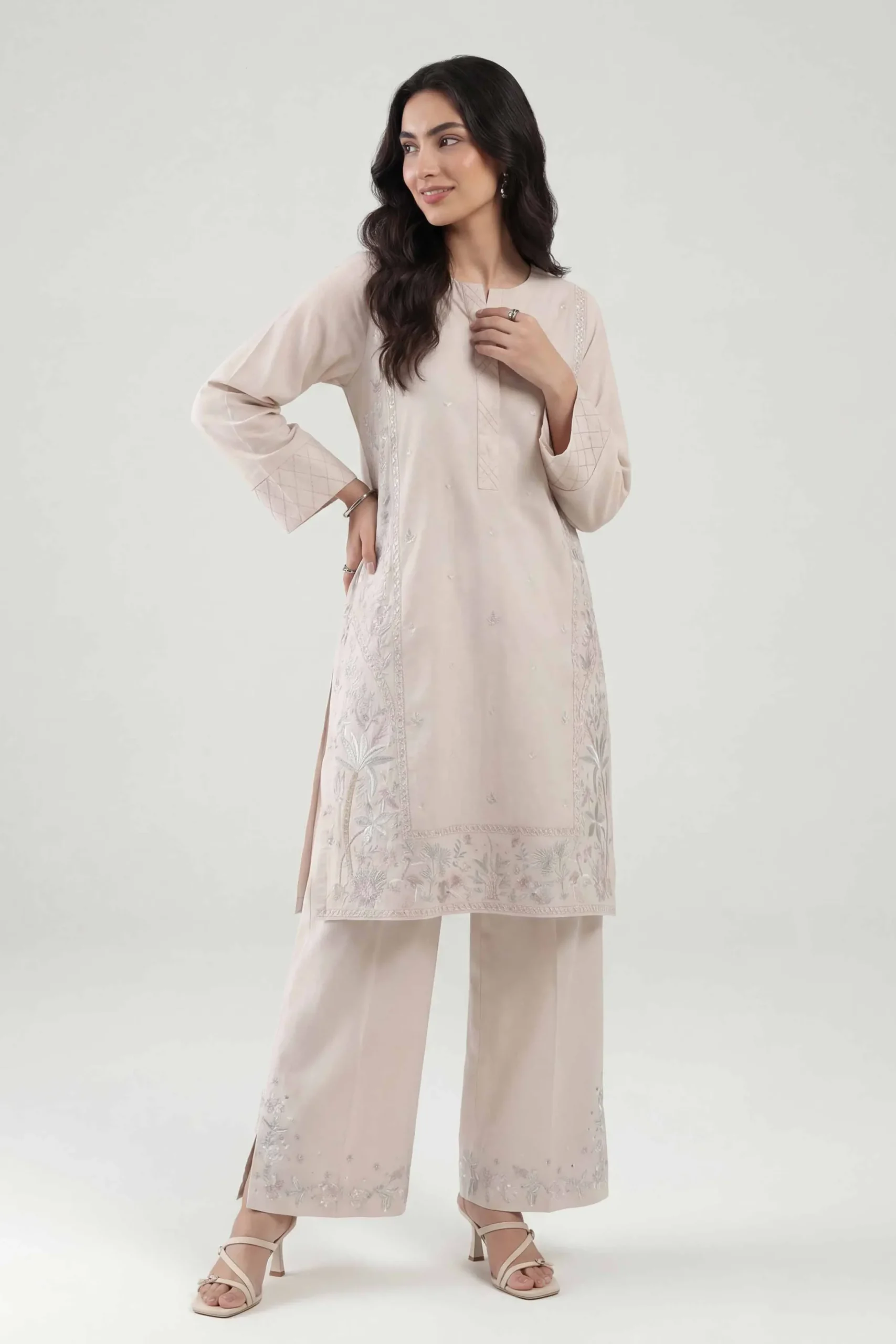 2 Piece - Embroidered Suit - KFE26-158