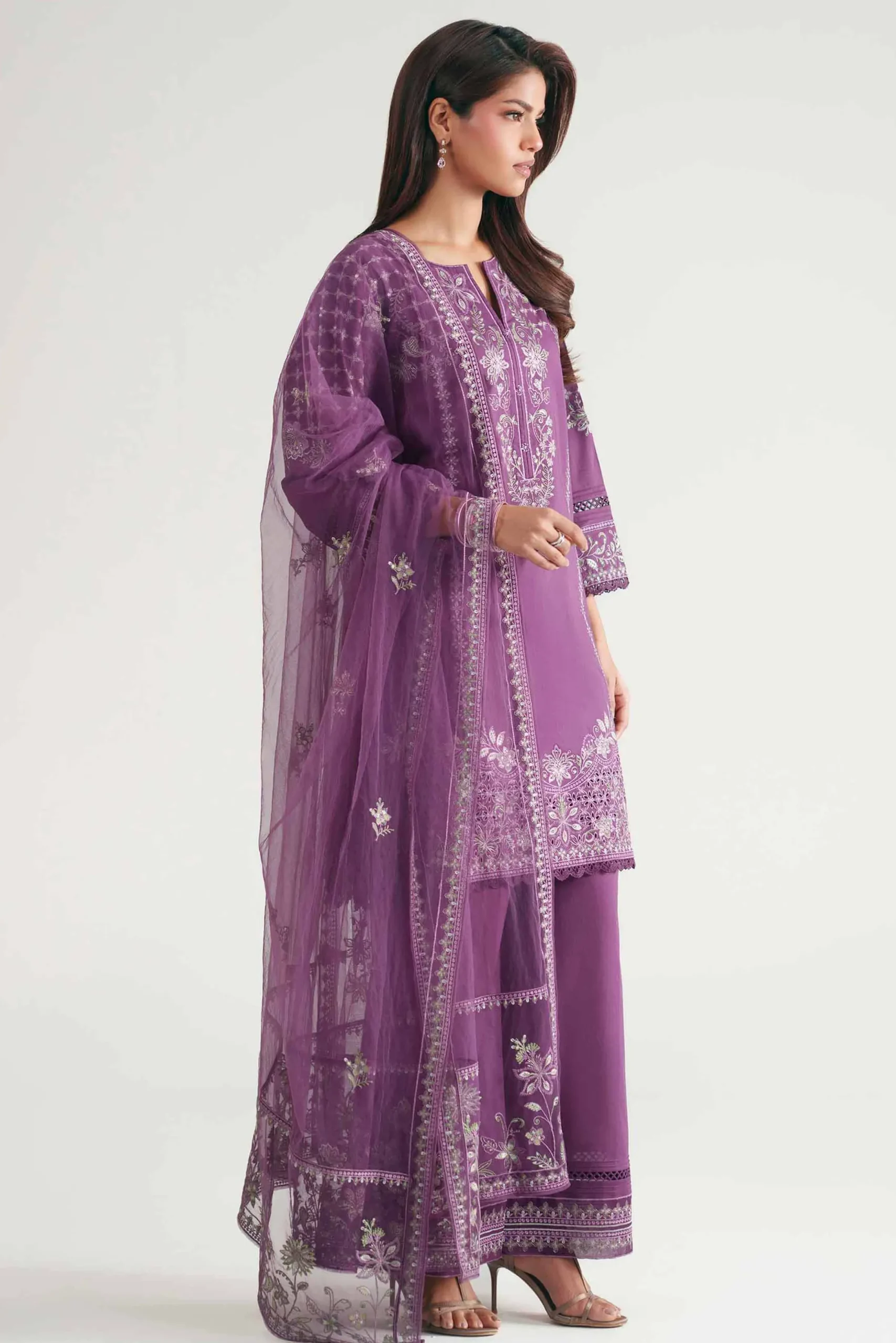 3 Piece - Embroidered Suit - KFE26-181