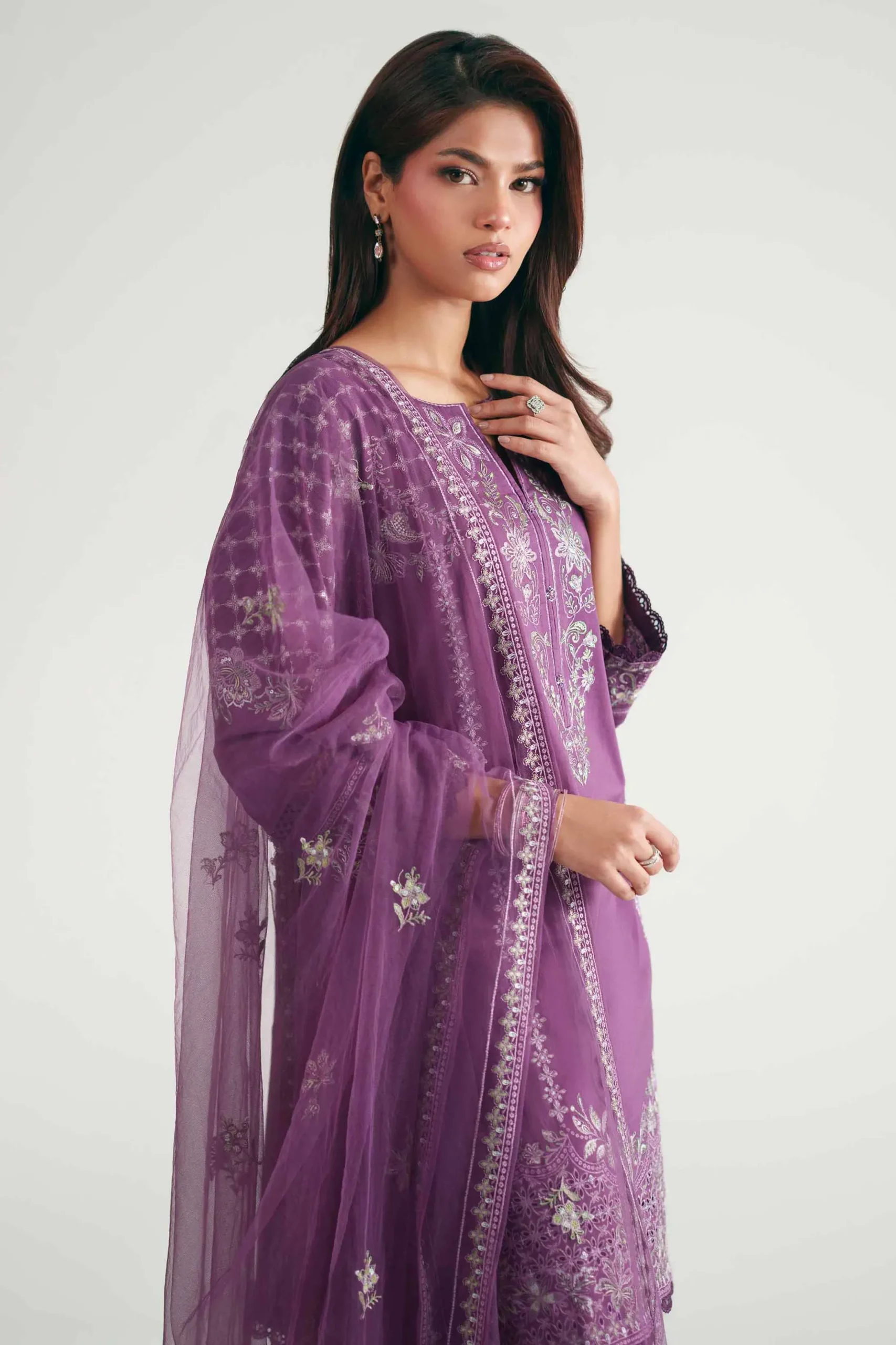 3 Piece - Embroidered Suit - KFE26-181