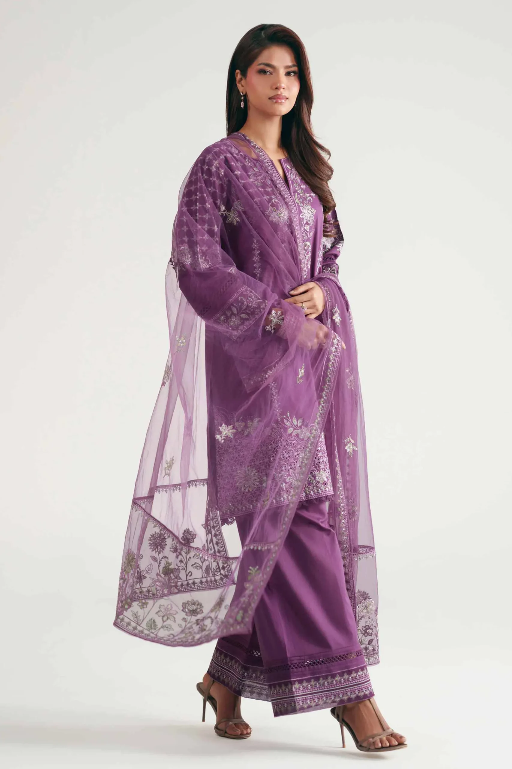 3 Piece - Embroidered Suit - KFE26-181