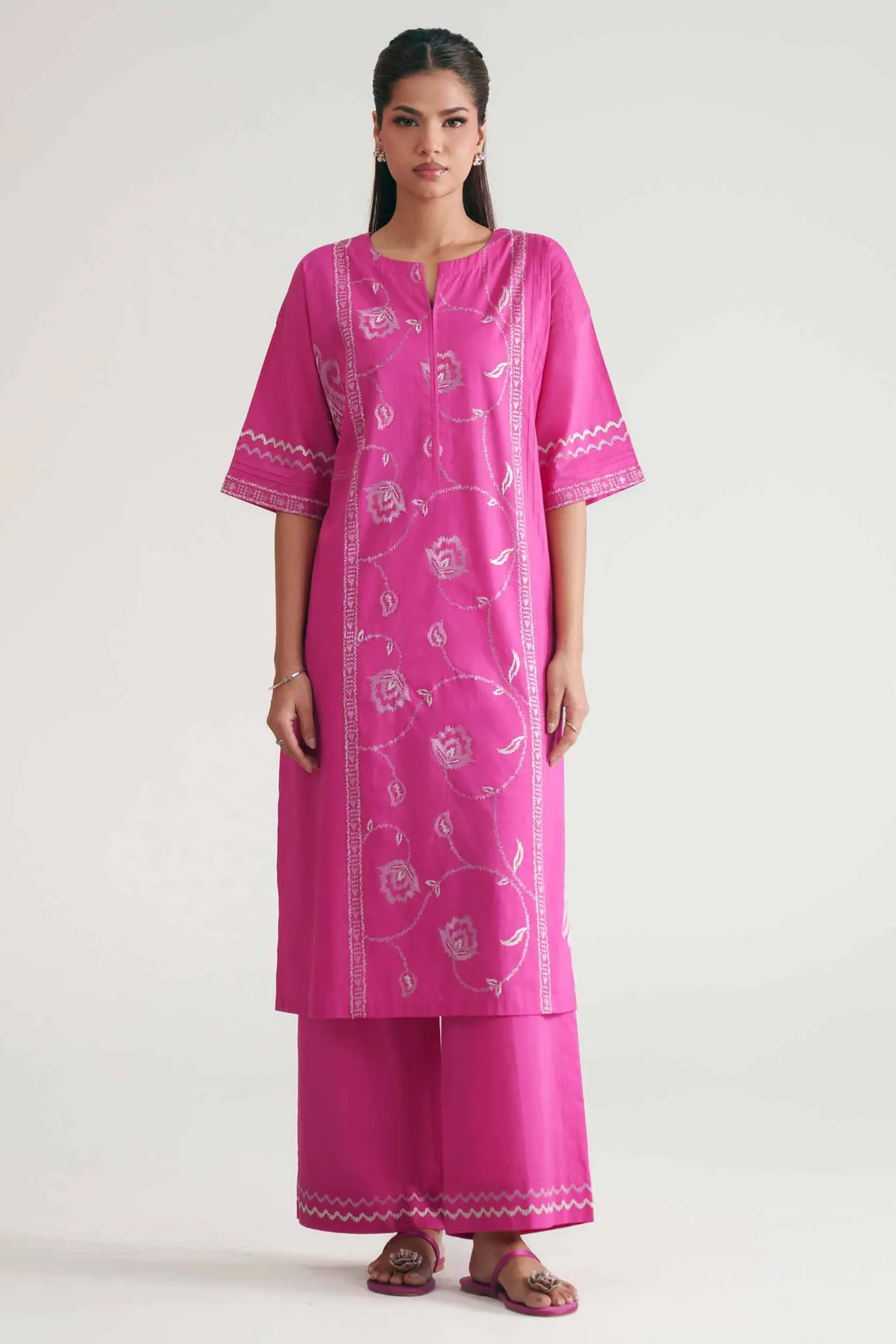 2 Piece - Embroidered Suit - KFE26-217
