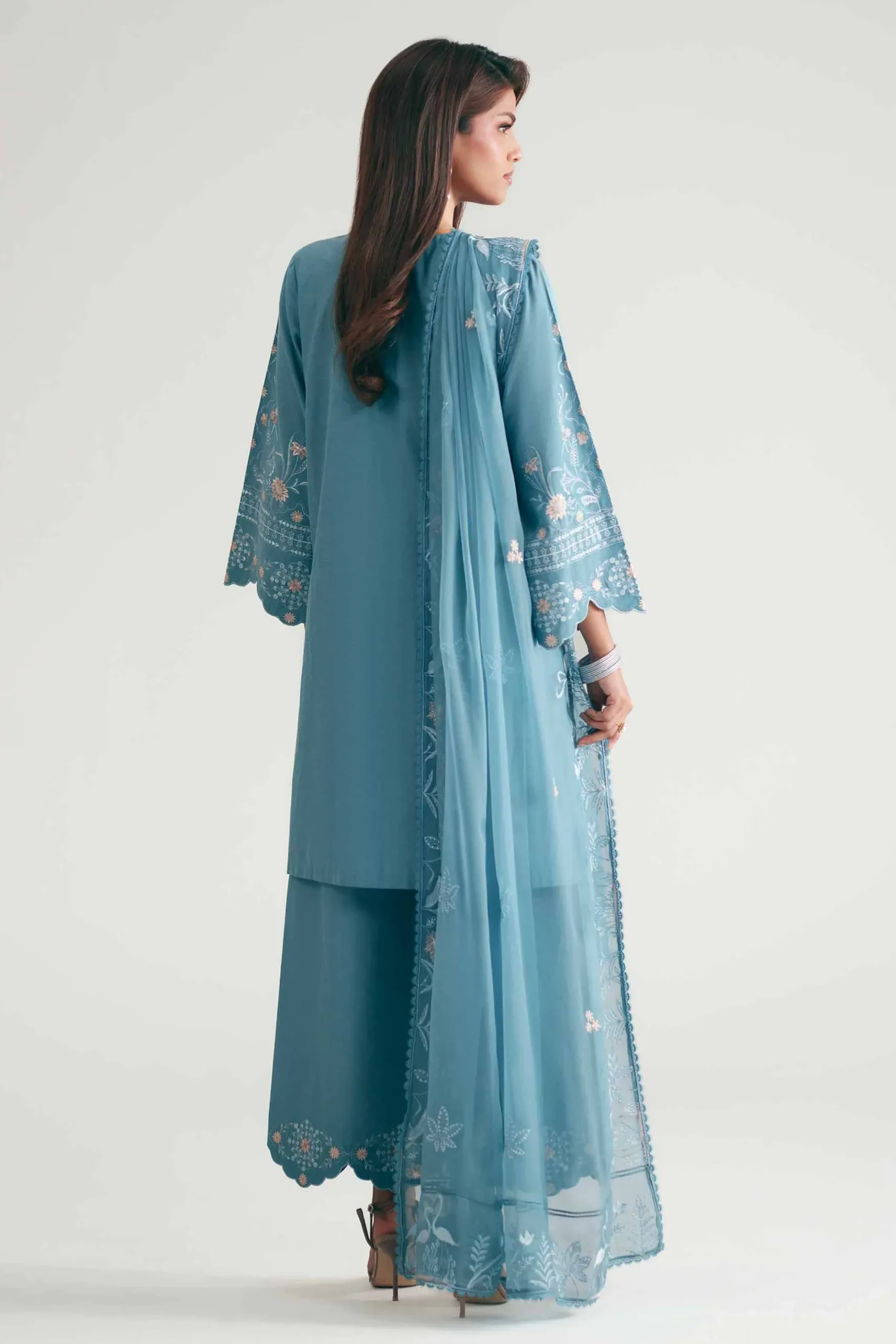 3 Piece - Embroidered Suit - KFE26-218