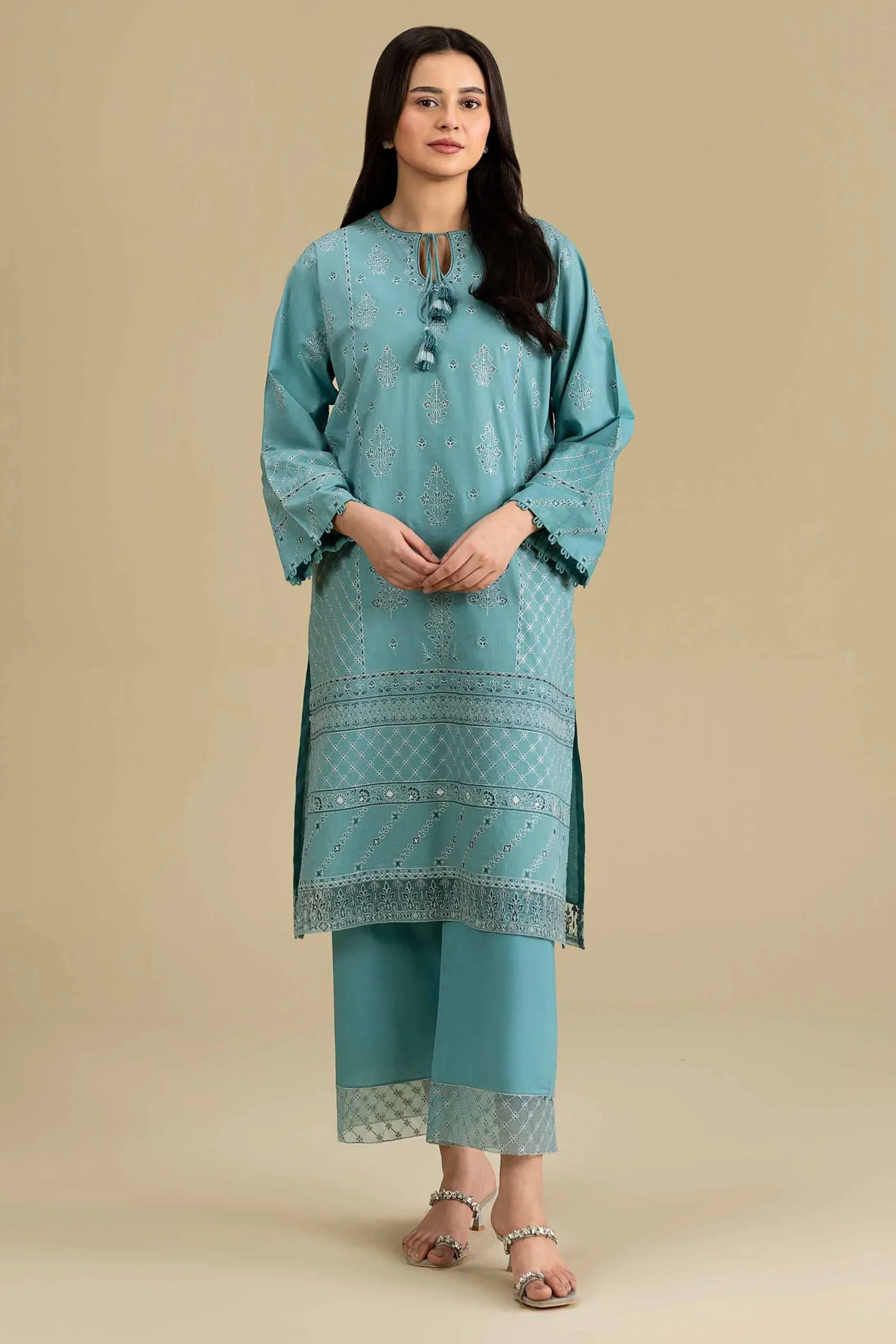 2 Piece - Embroidered Suit - KFE26-166