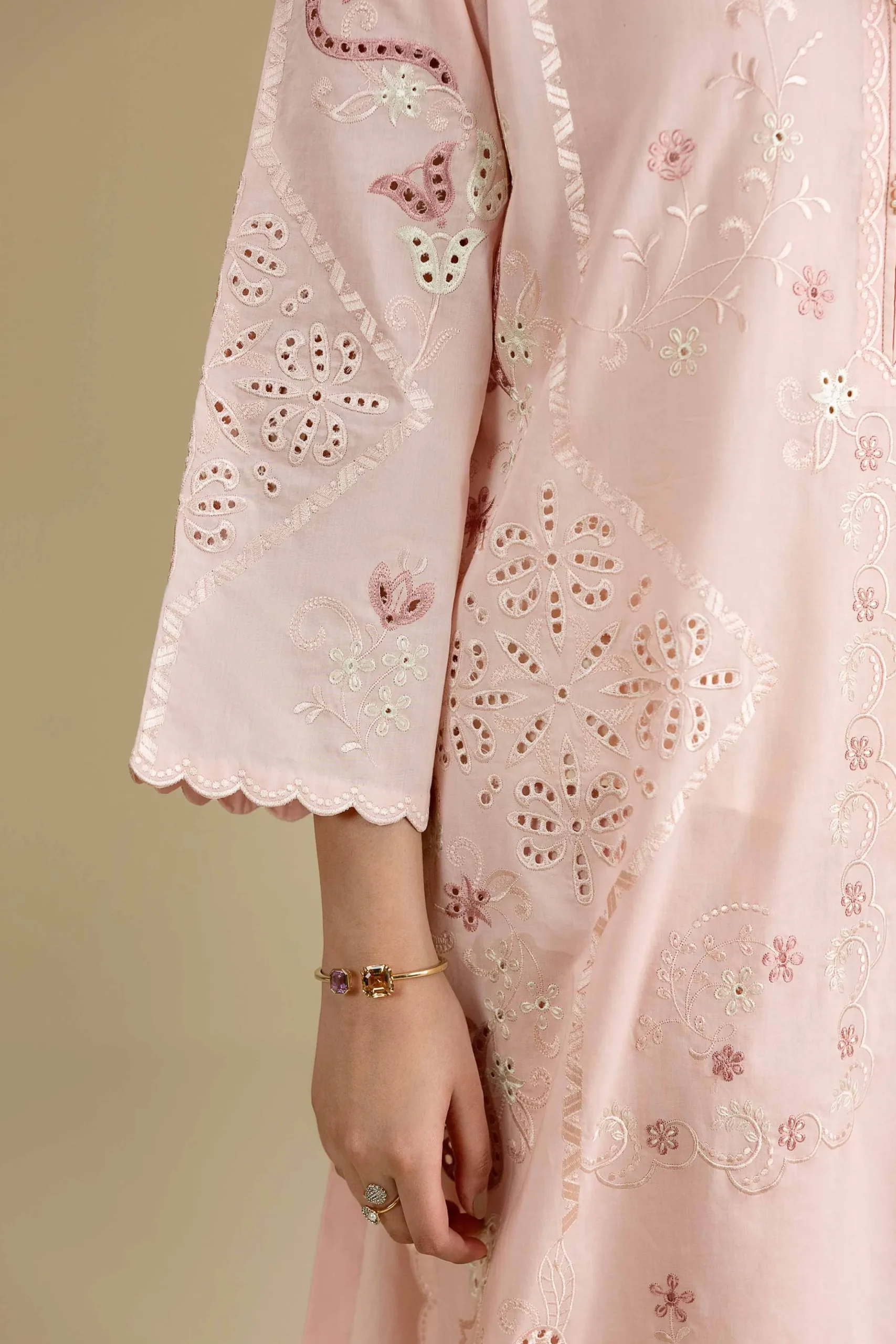 2 Piece - Embroidered Suit - KFE26-164