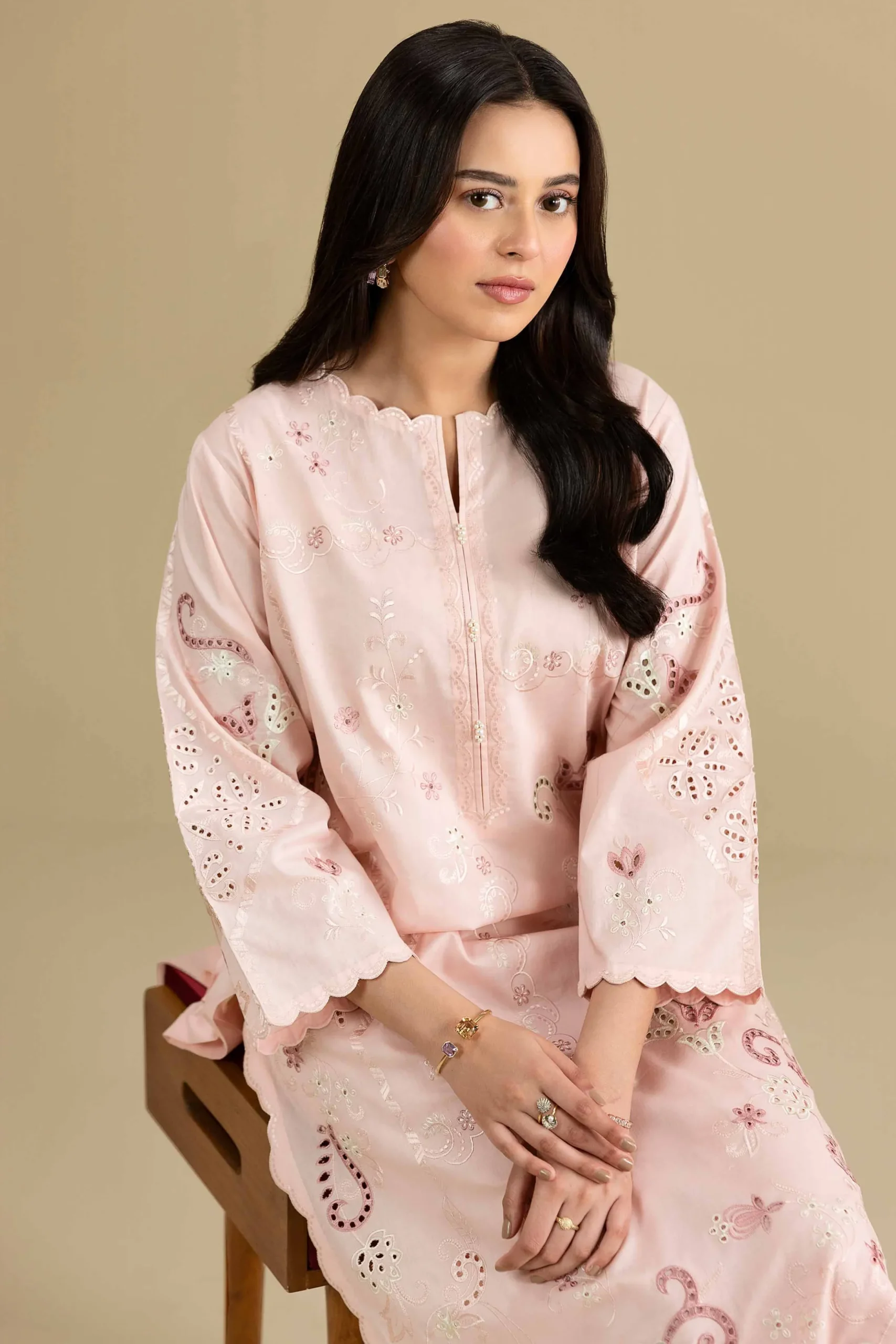 2 Piece - Embroidered Suit - KFE26-164