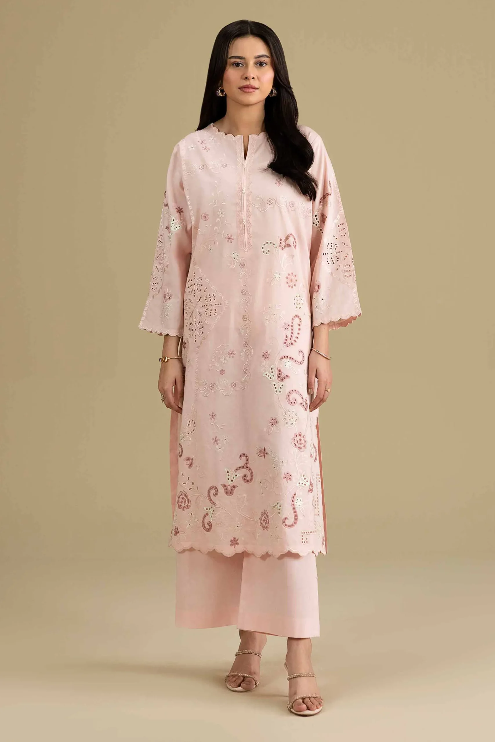 2 Piece - Embroidered Suit - KFE26-164