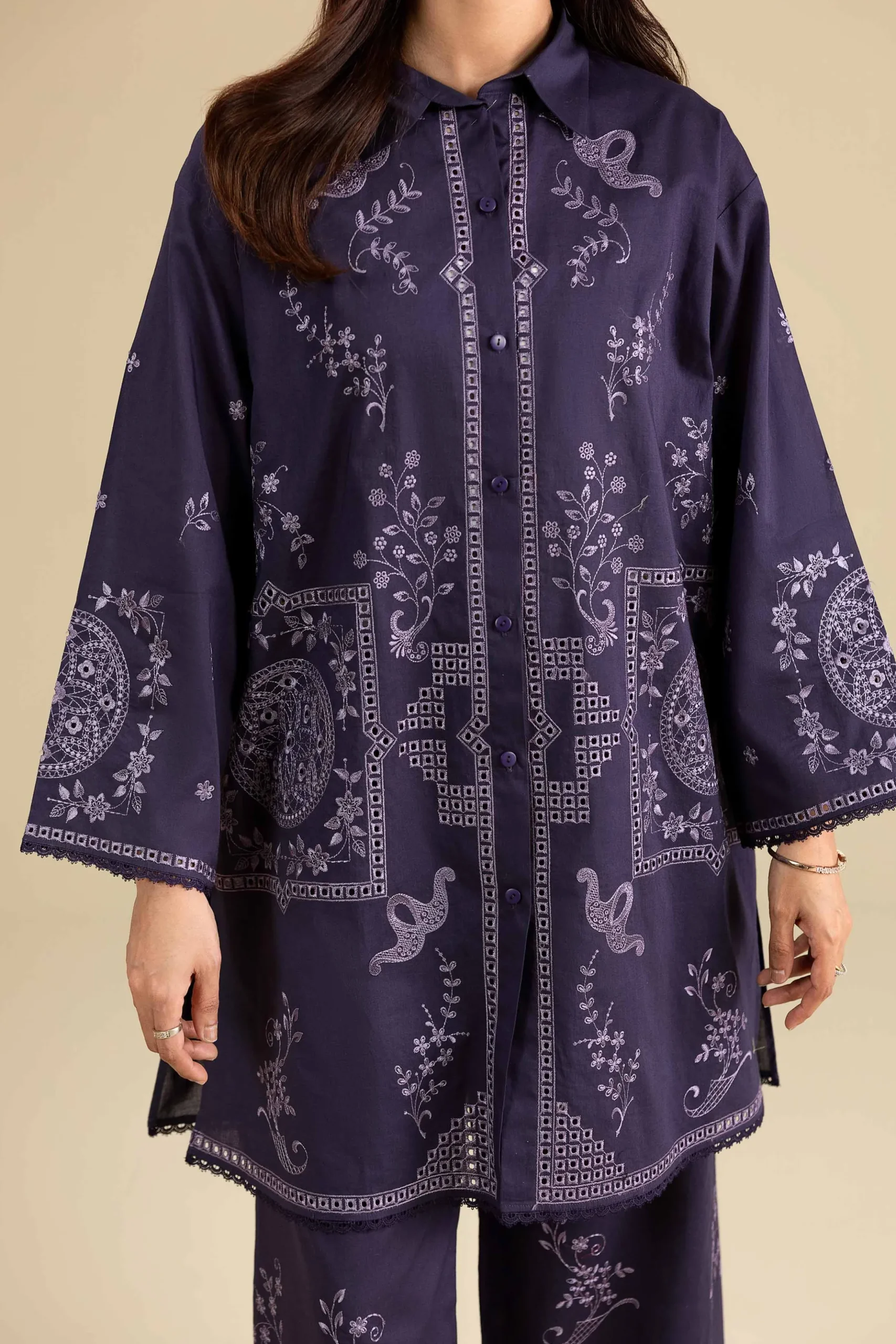 2 Piece - Embroidered Suit - KFE26-156