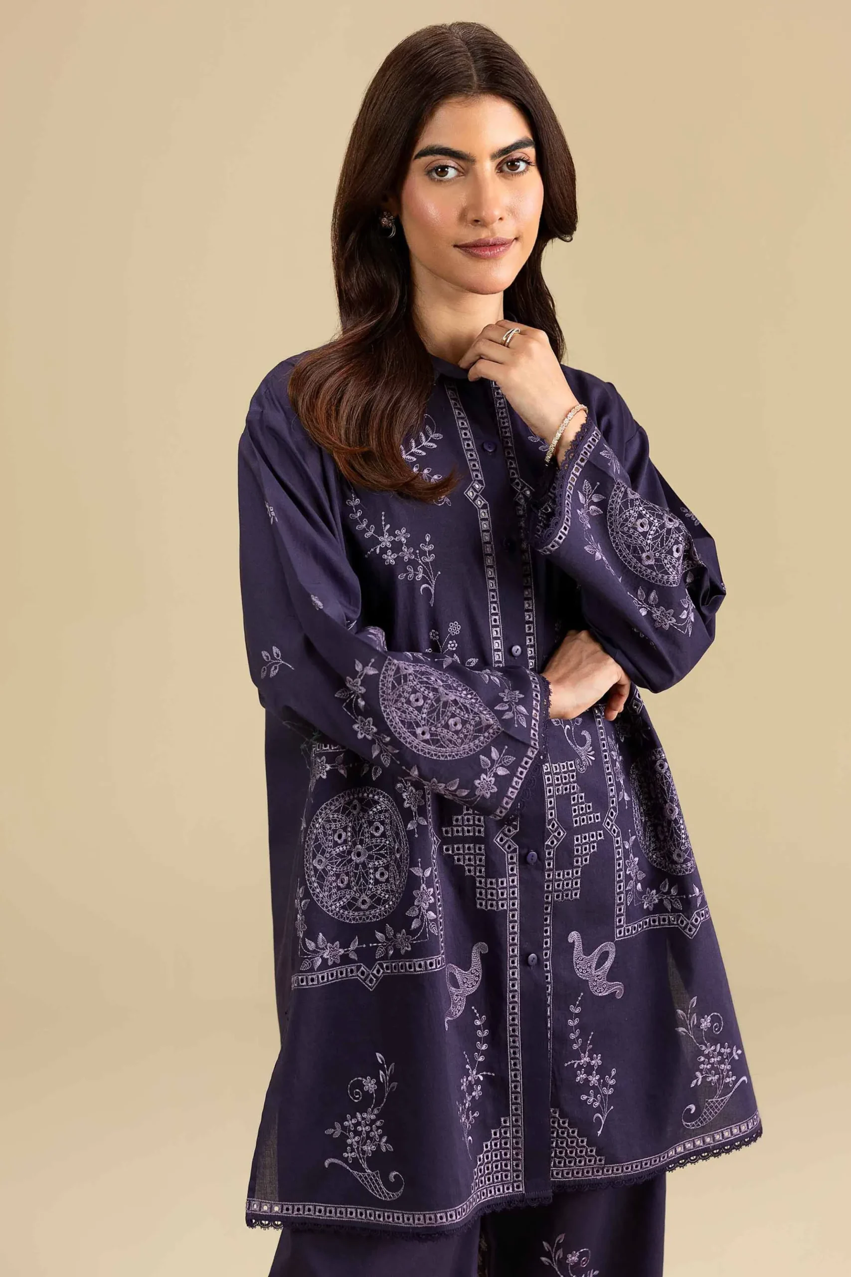 2 Piece - Embroidered Suit - KFE26-156