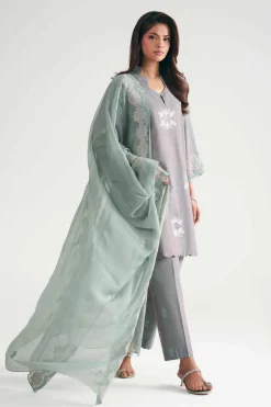 3 Piece - Embroidered Suit - KFE26-222