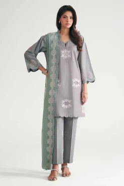 3 Piece - Embroidered Suit - KFE26-222