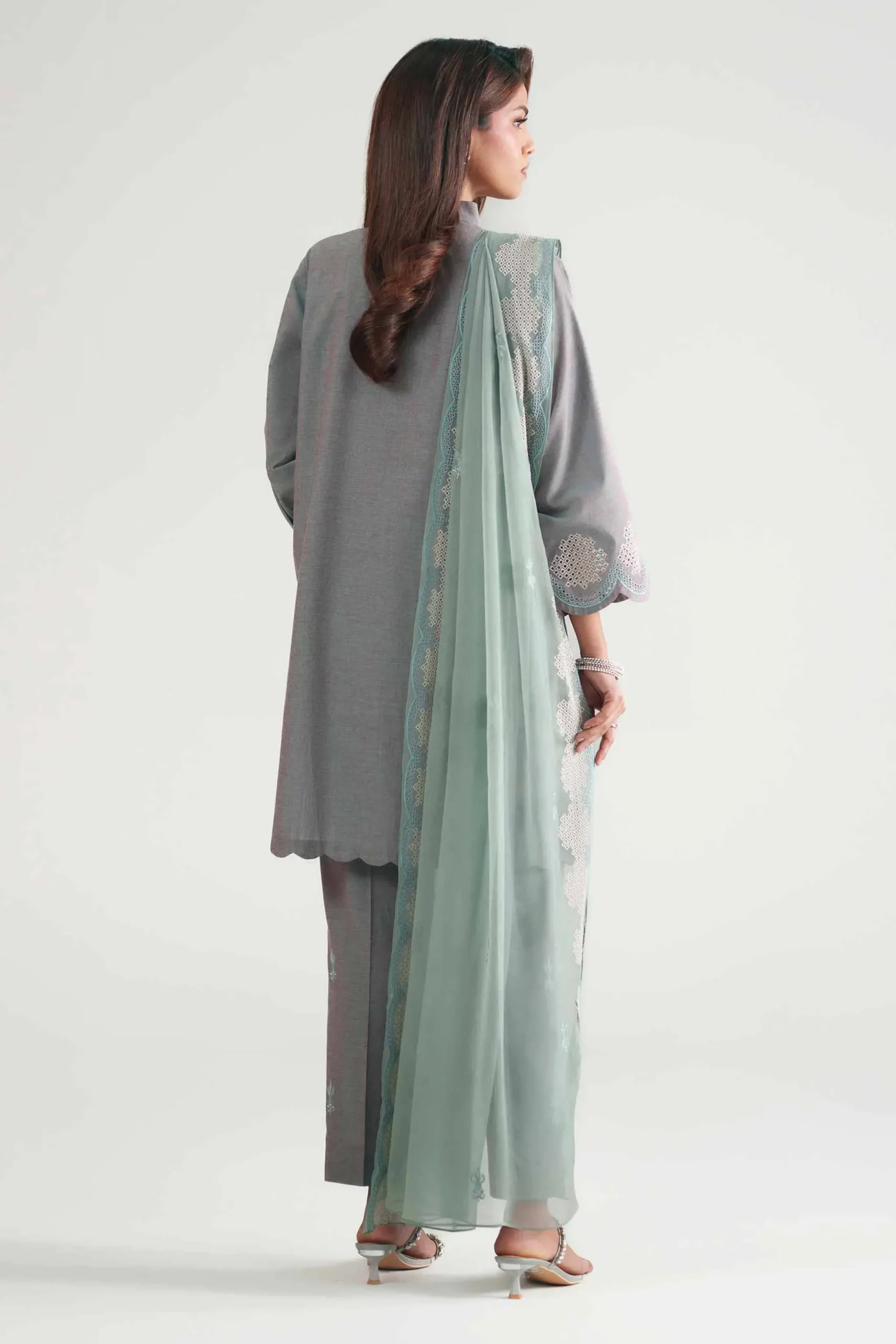 3 Piece - Embroidered Suit - KFE26-222