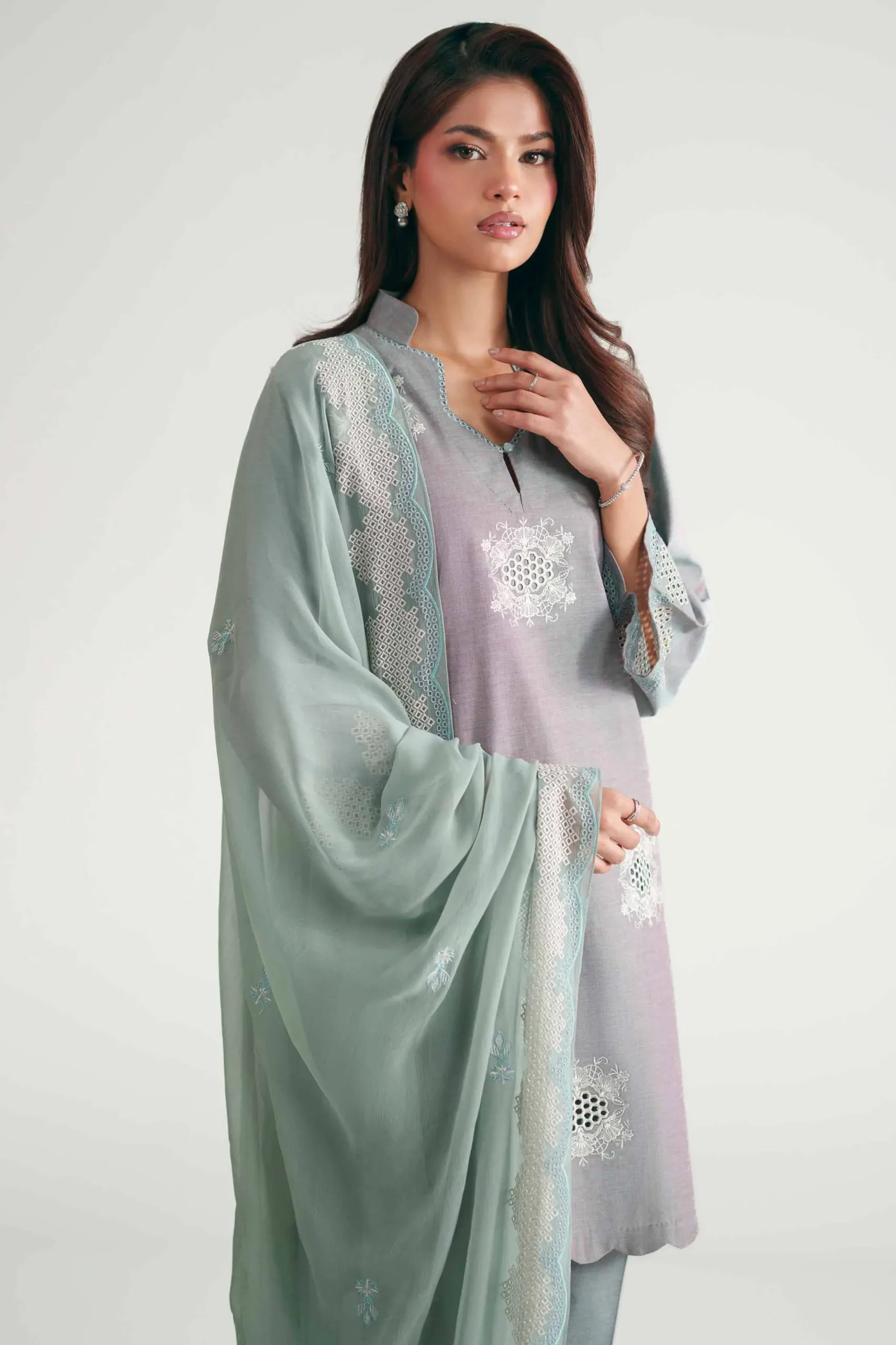 3 Piece - Embroidered Suit - KFE26-222
