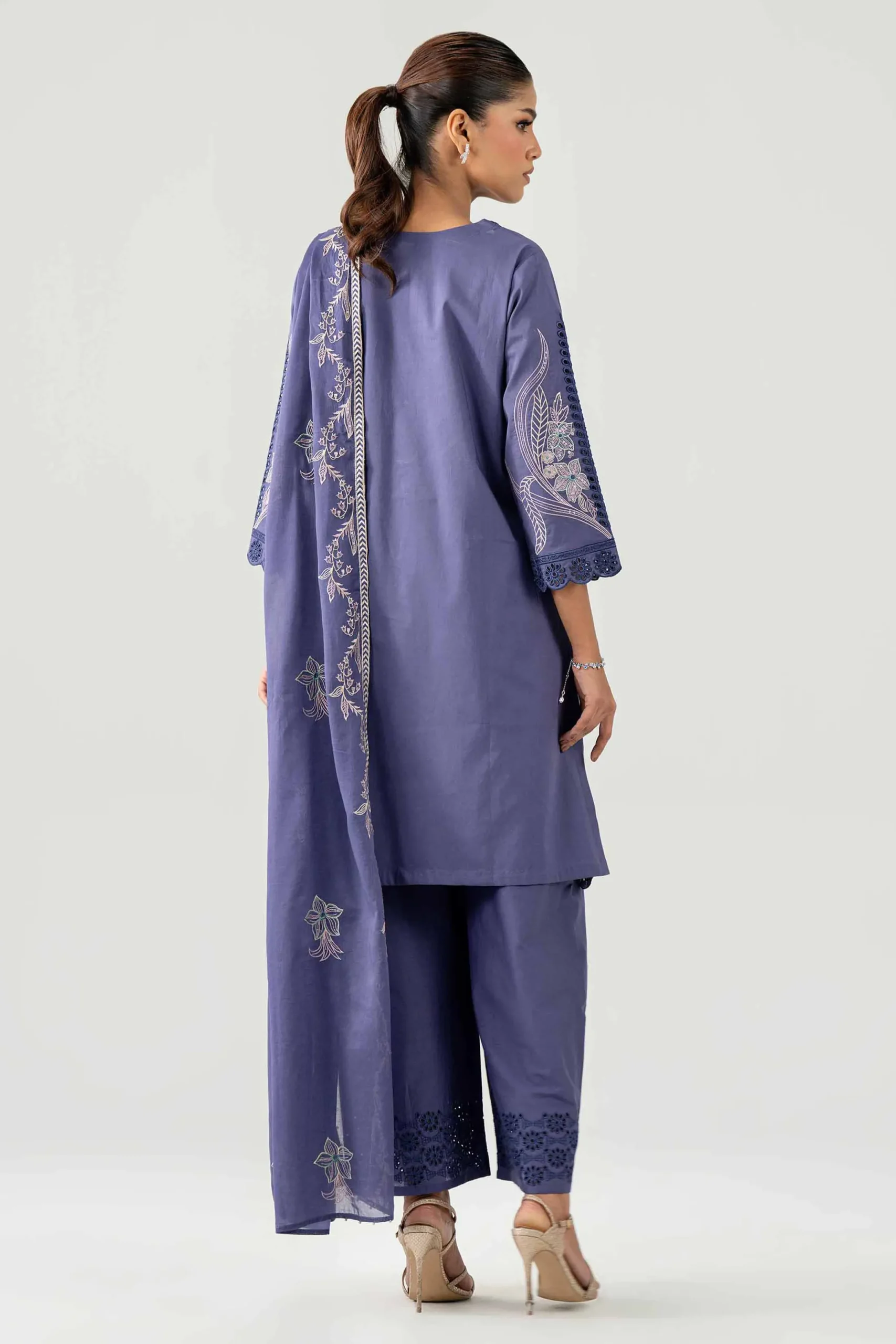 3 Piece - Embroidered Suit - KFE26-186