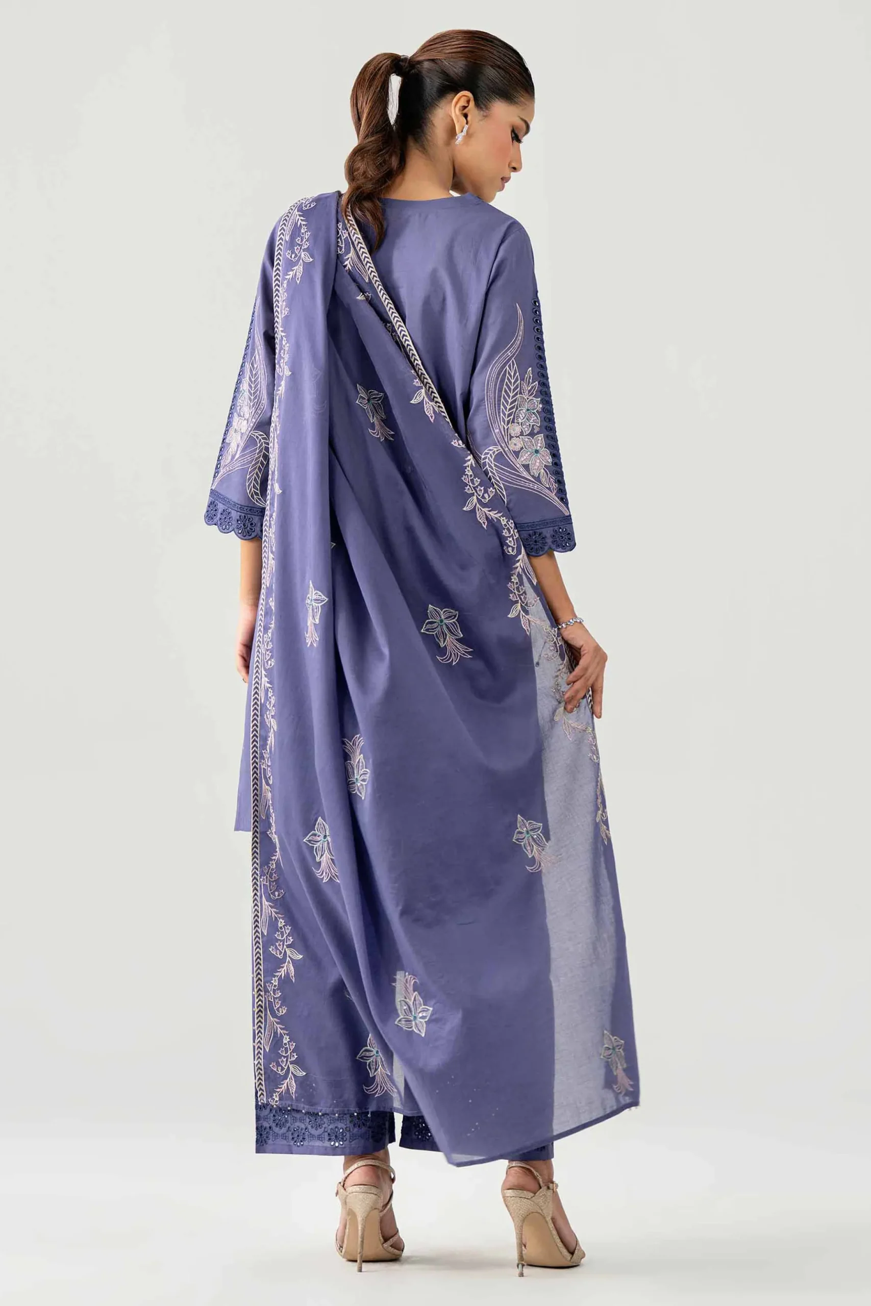3 Piece - Embroidered Suit - KFE26-186