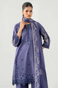 3 Piece - Embroidered Suit - KFE26-186