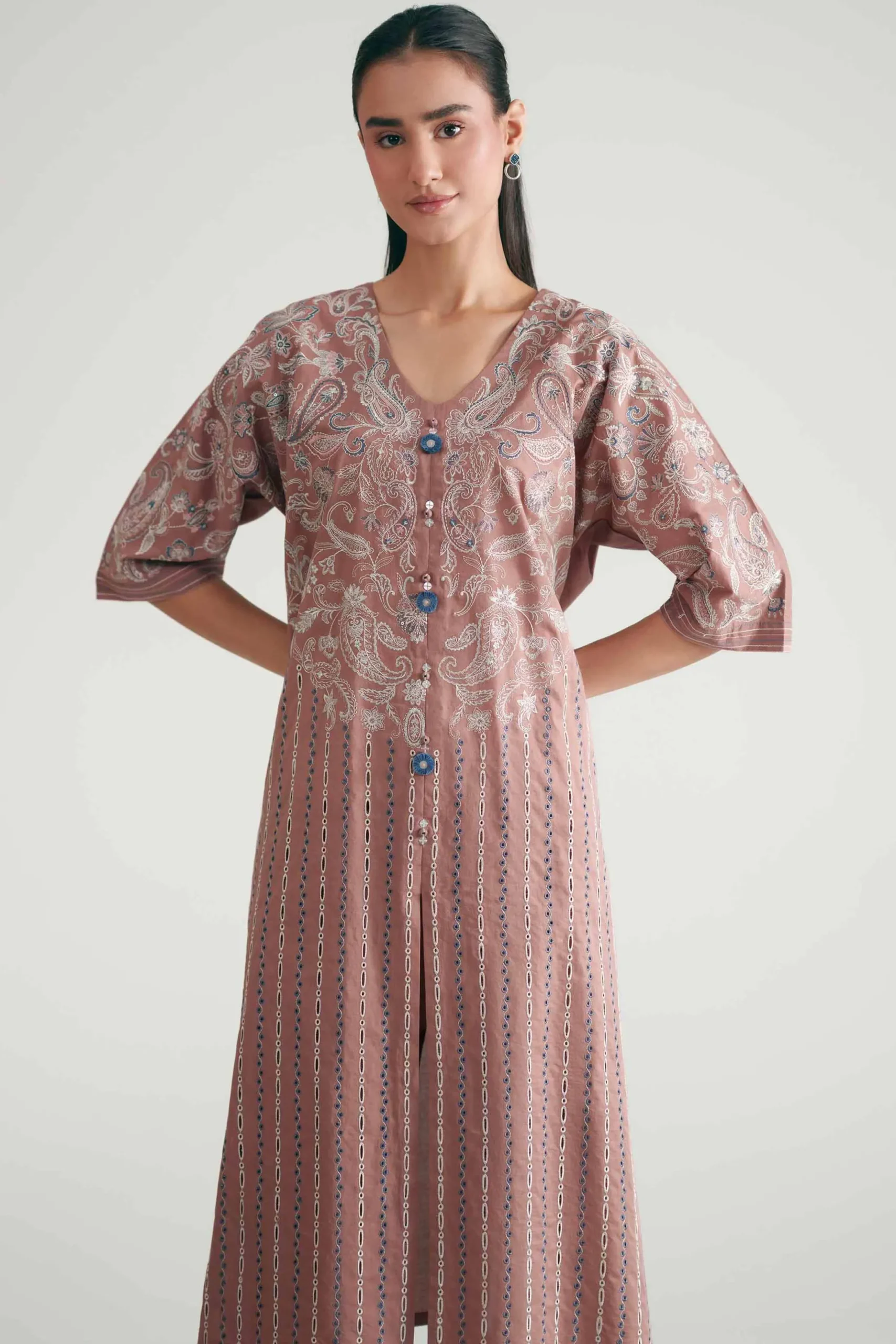 2 Piece - Embroidered Suit - KFE26-175