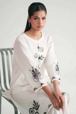 2 Piece - Embroidered Suit - KFE26-171