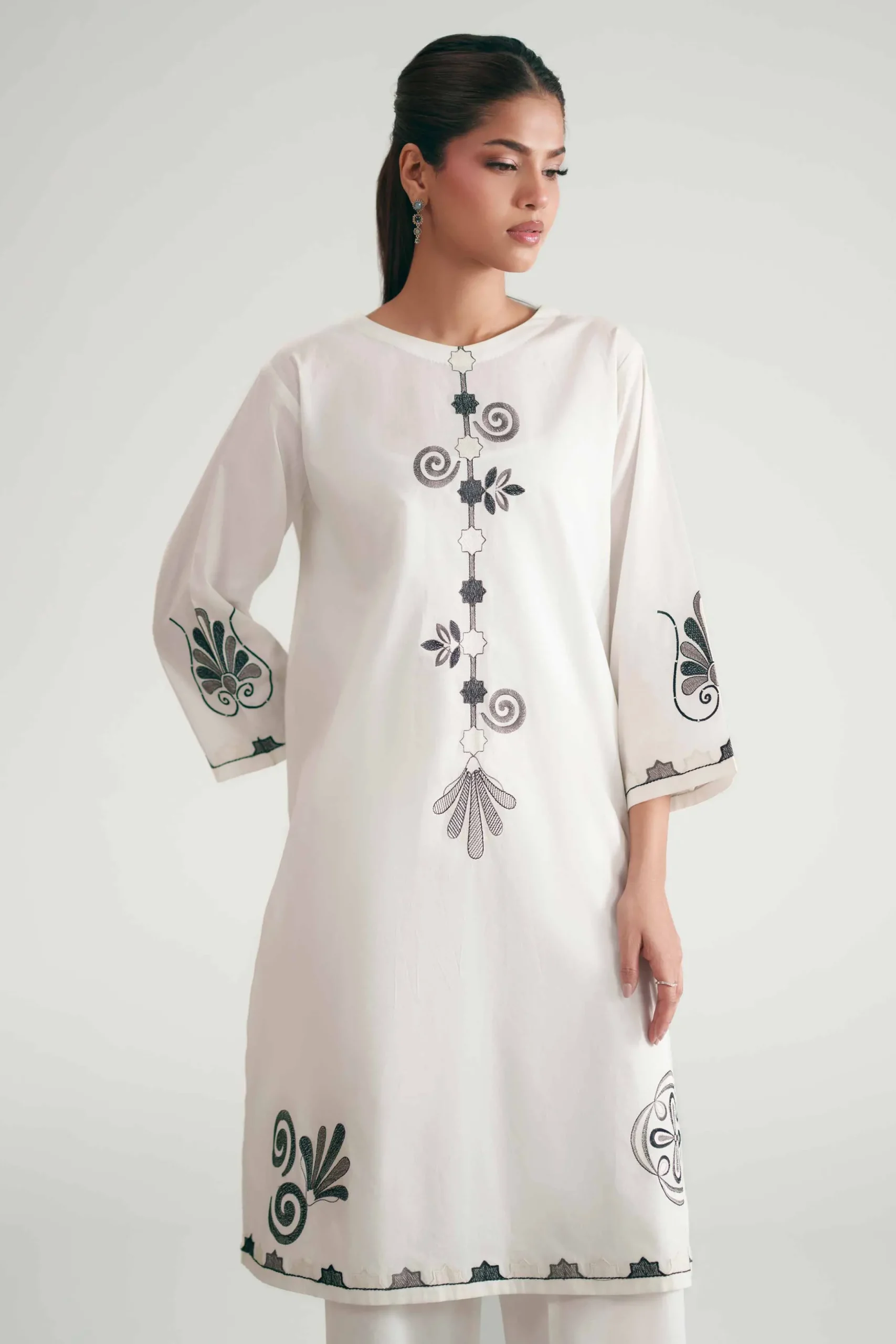 2 Piece - Embroidered Suit - KFE26-171