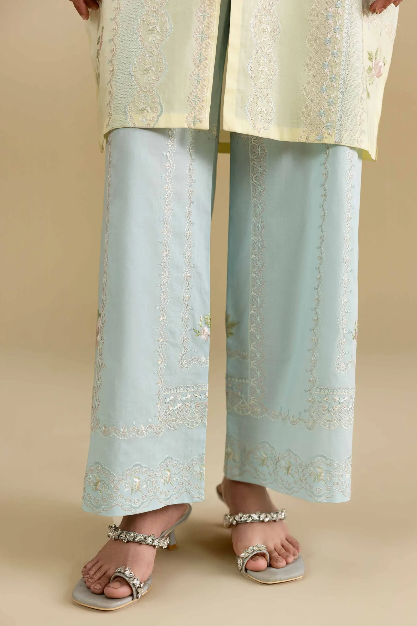2 Piece - Embroidered Suit - KFE26-33
