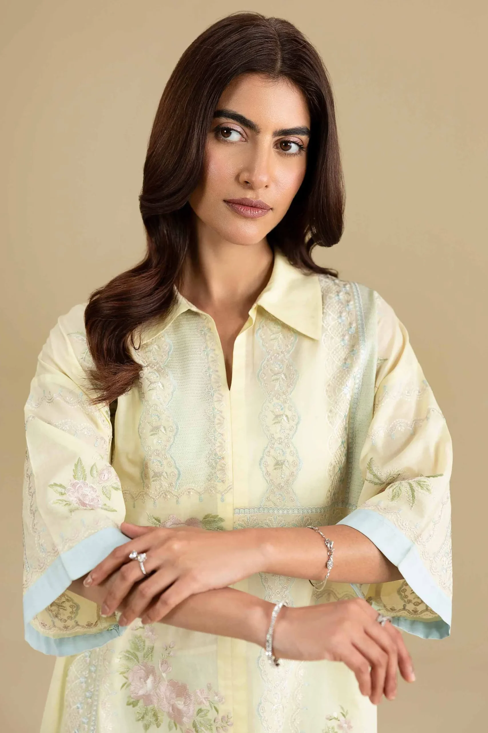2 Piece - Embroidered Suit - KFE26-33