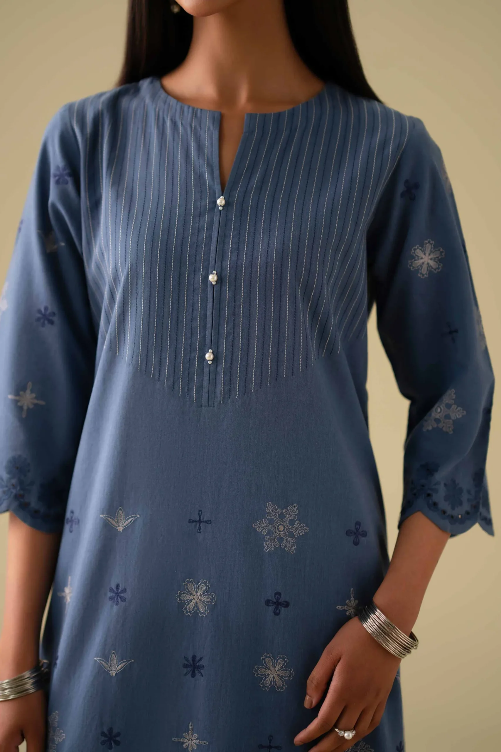 2 Piece - Embroidered Suit - KFE26-42