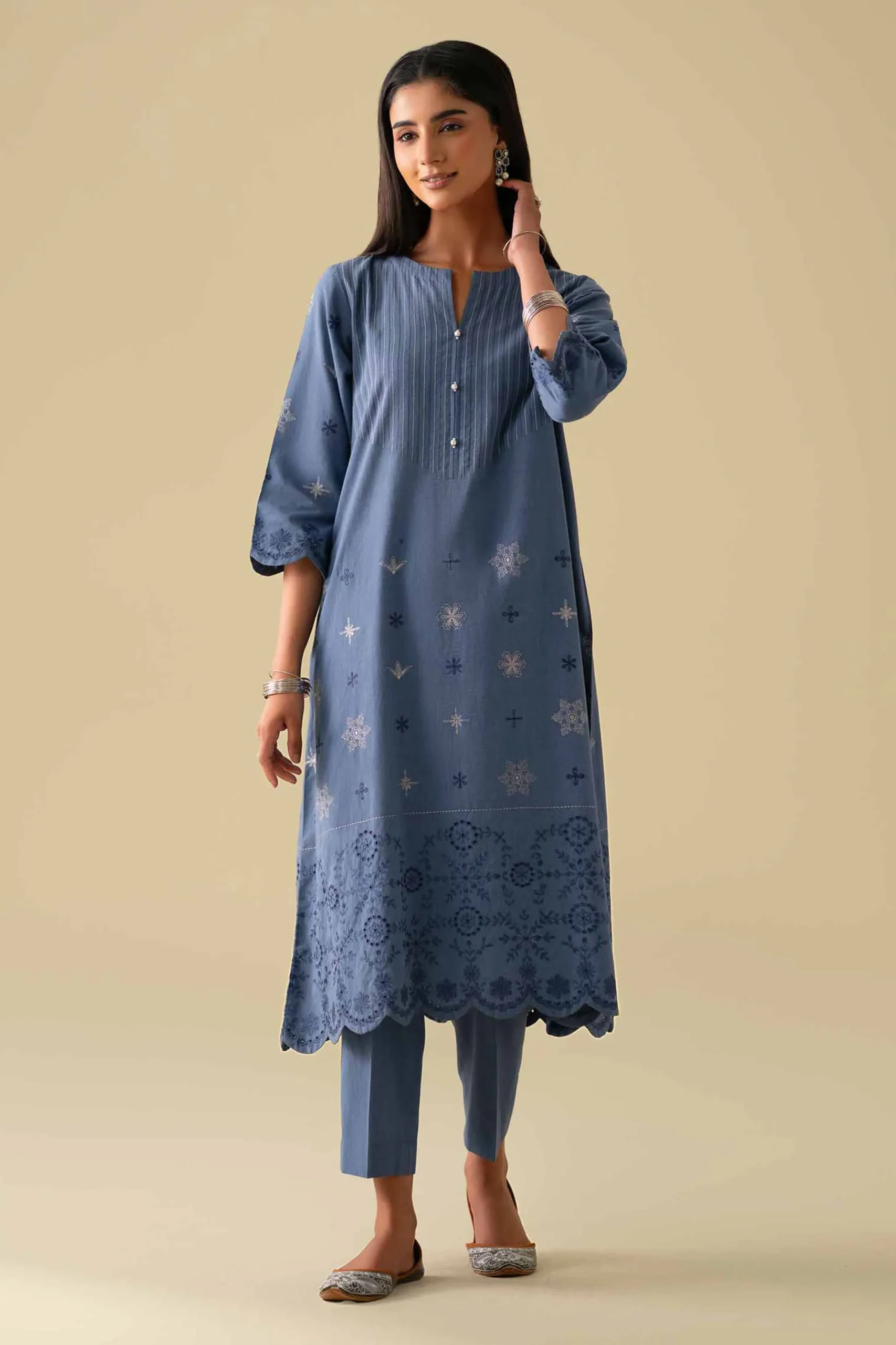 2 Piece - Embroidered Suit - KFE26-42