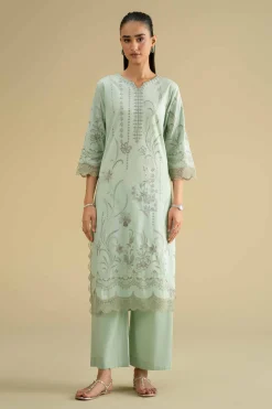 2 Piece - Embroidered Suit - KFE26-47