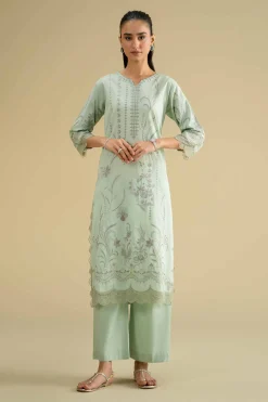 2 Piece - Embroidered Suit - KFE26-47