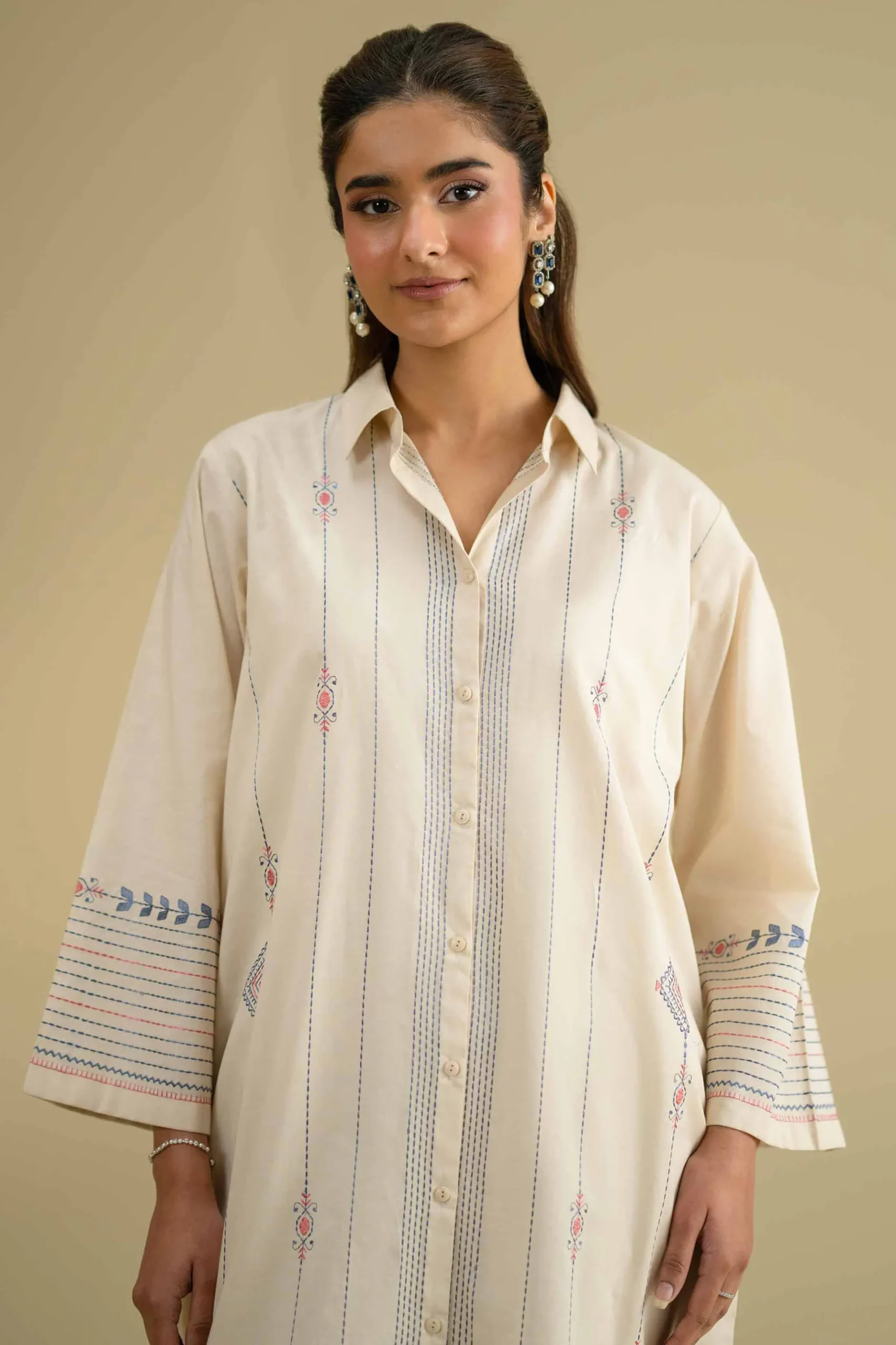 2 Piece - Embroidered Suit - KFE26-51