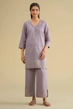 2 Piece - Embroidered Suit - KFE26-52