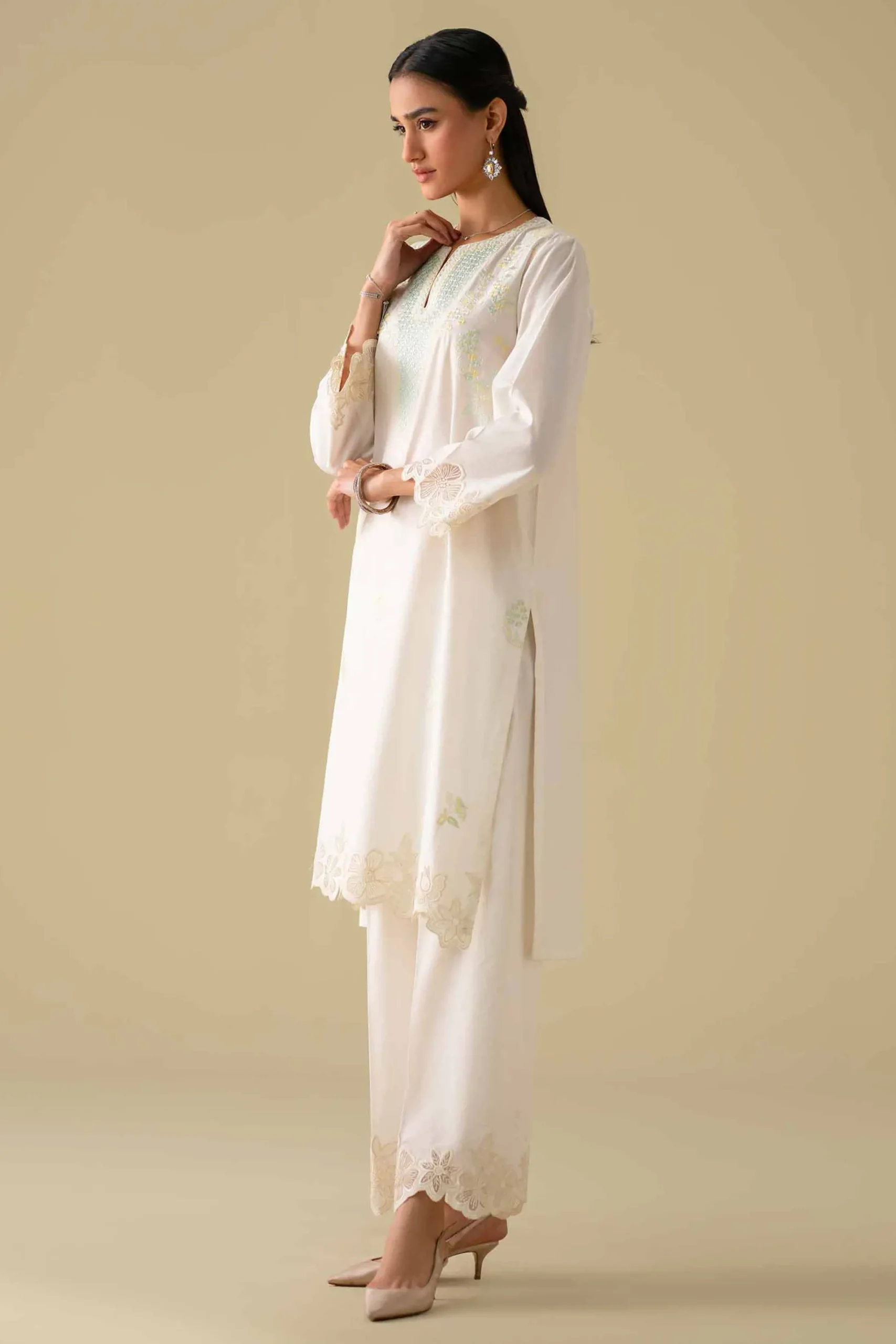 2 Piece - Embroidered Suit - KFE26-56