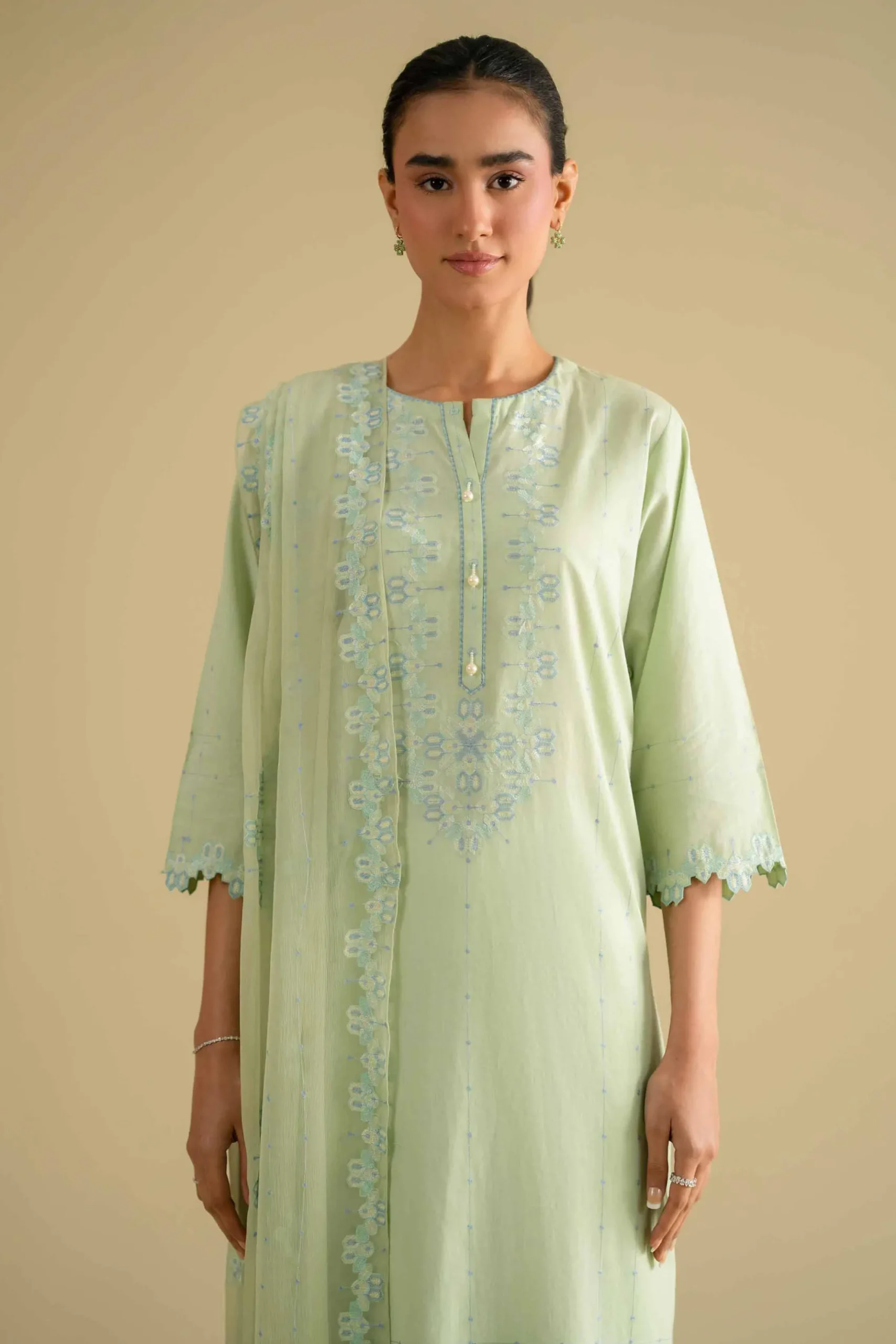 3 Piece - Embroidered Suit - KFE26-93