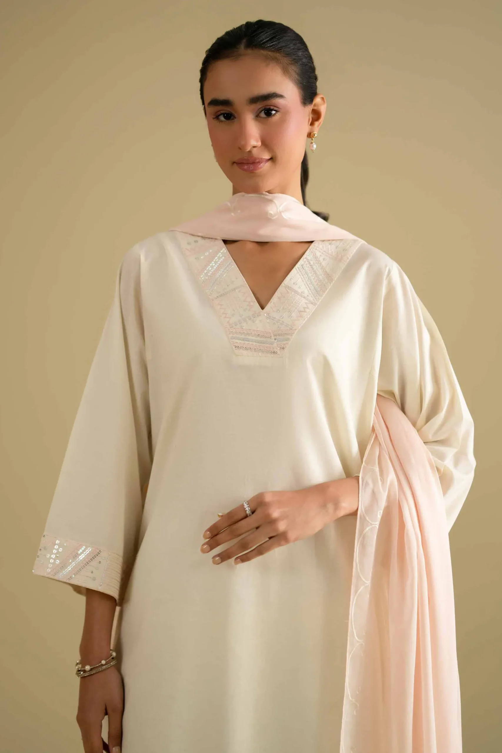2 Piece - Embroidered Suit - KFE26-19