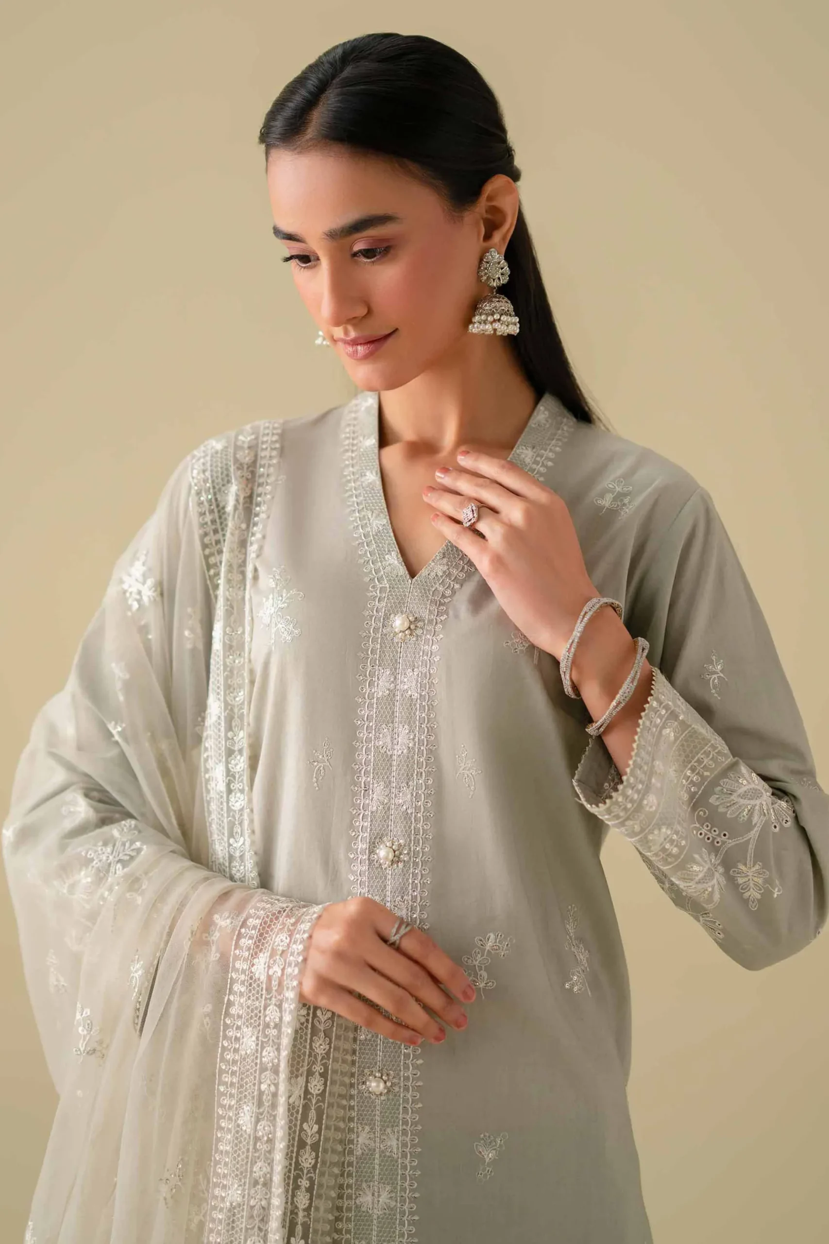 3 Piece - Embroidered Suit - KFE26-21