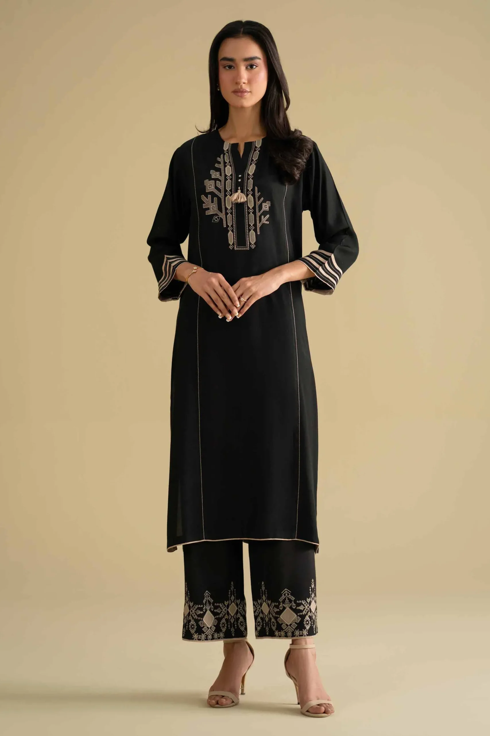 2 Piece - Embroidered Suit - KFE26-37