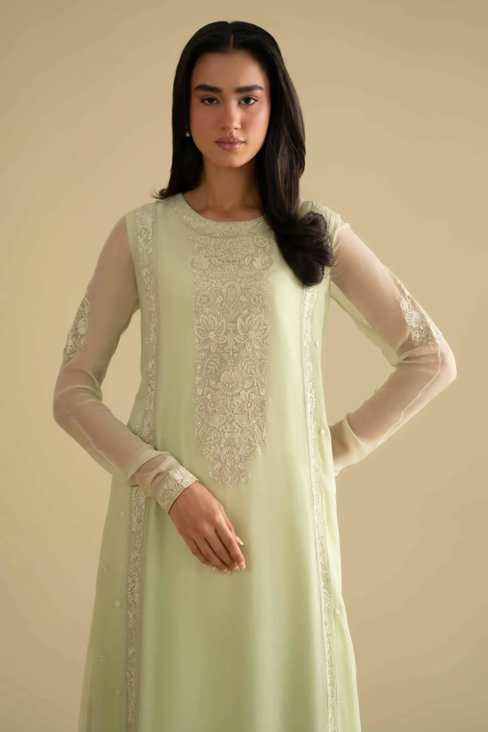 2 Piece - Embroidered Suit - KFE26-60