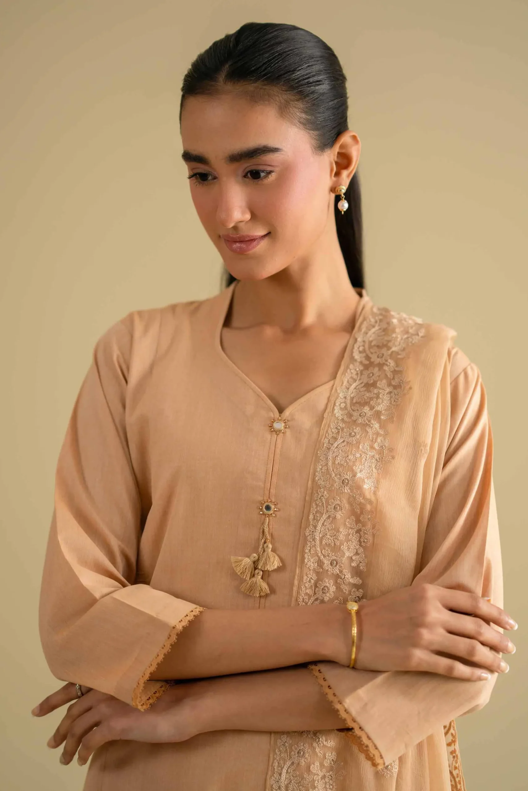 3 Piece - Embroidered Suit - KFE26-81