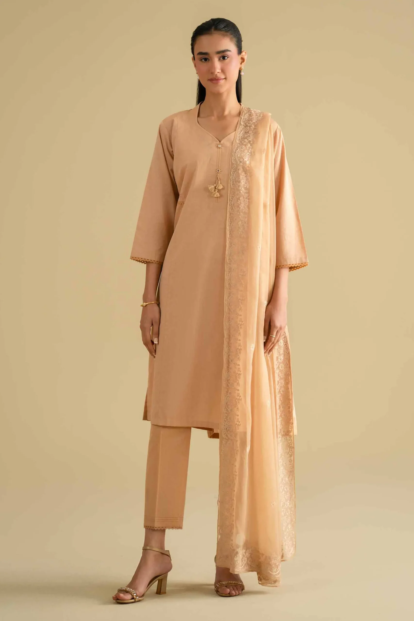 3 Piece - Embroidered Suit - KFE26-81