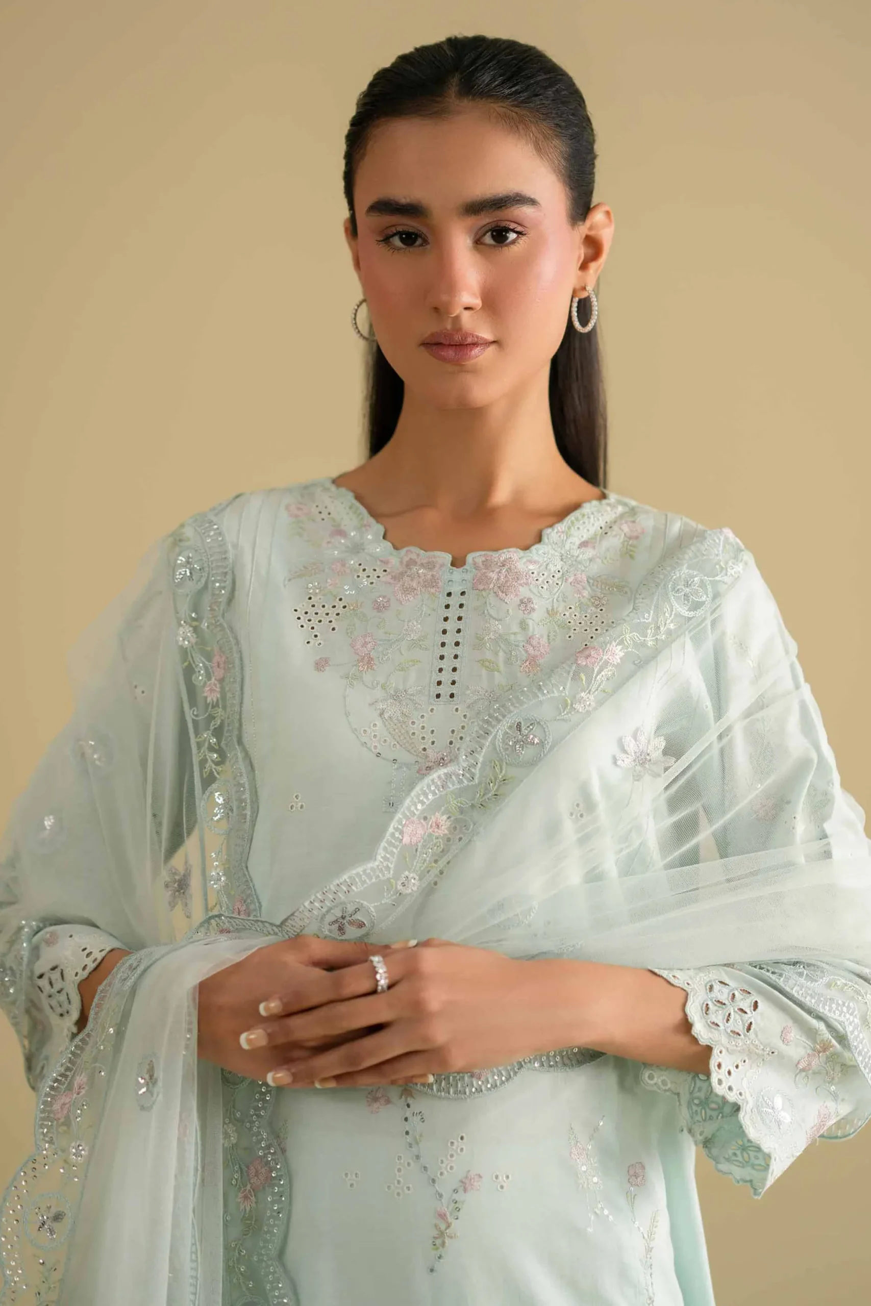 3 Piece - Embroidered Suit - KFE26-91