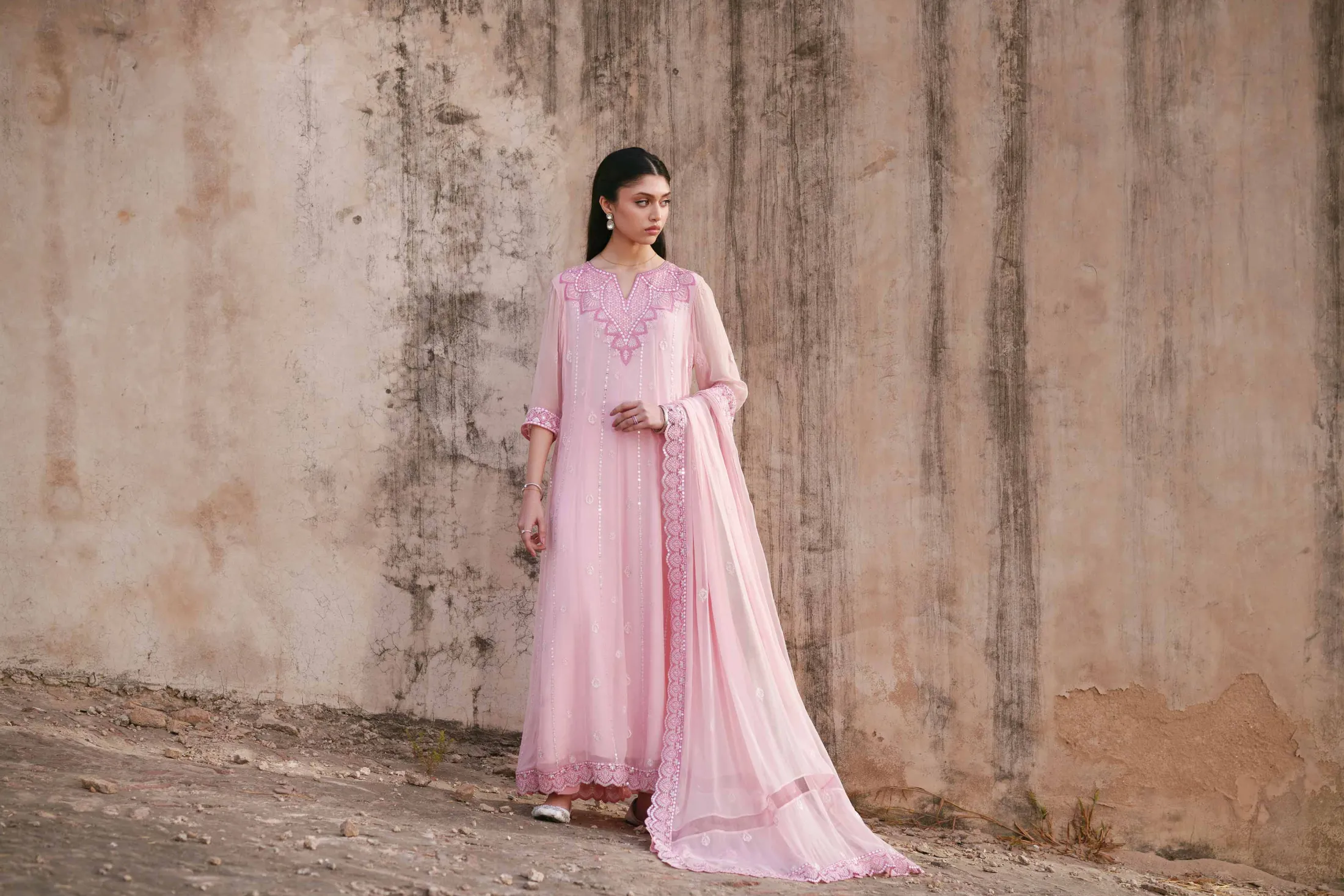 3 Piece - Embroidered Suit - KFE26-99