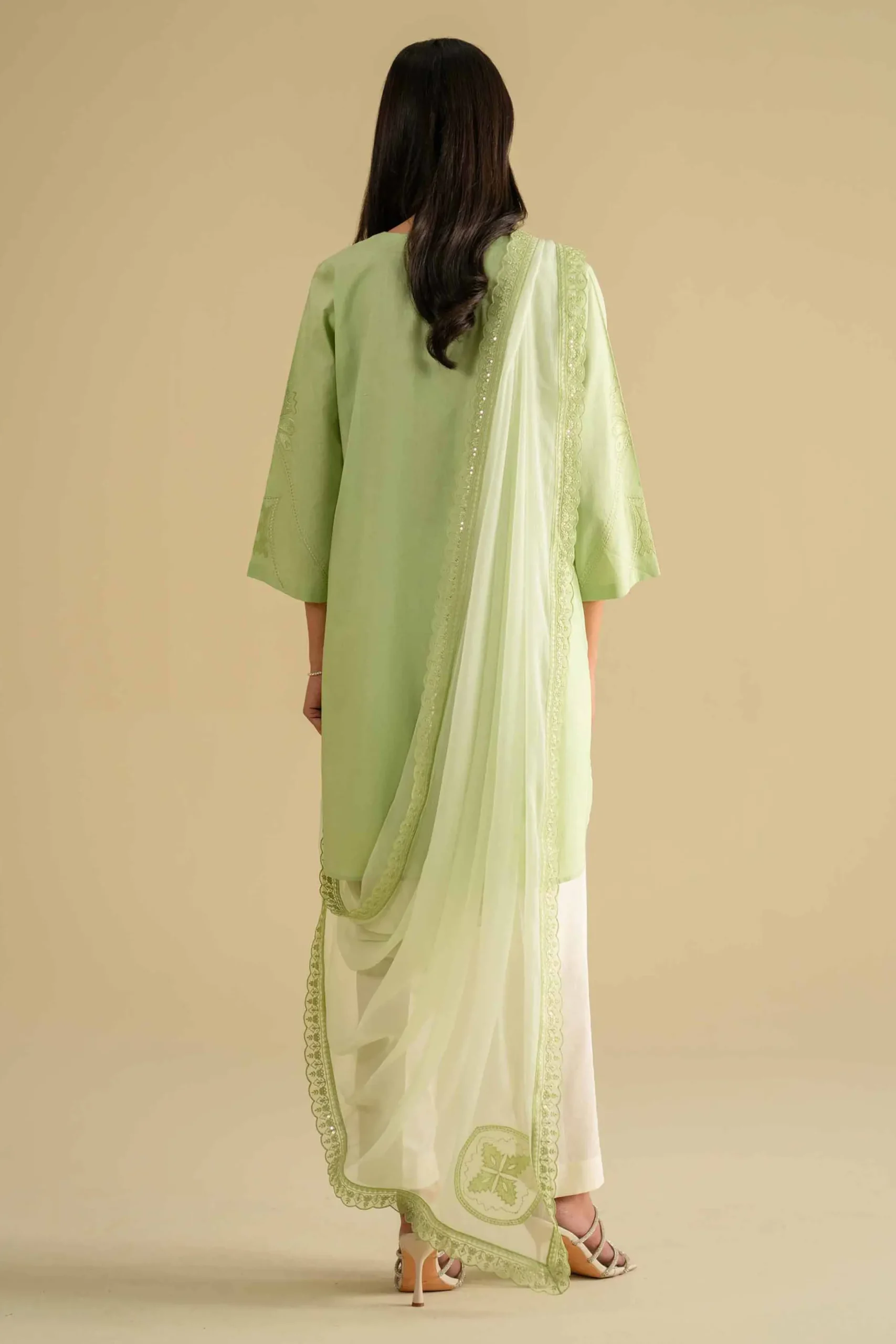 2 Piece - Embroidered Suit - KFE26-23