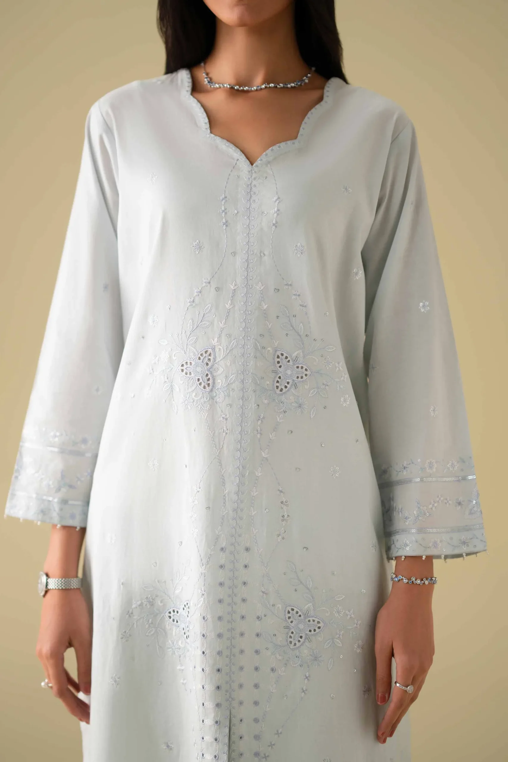 3 Piece - Embroidered Suit - KFE26-79